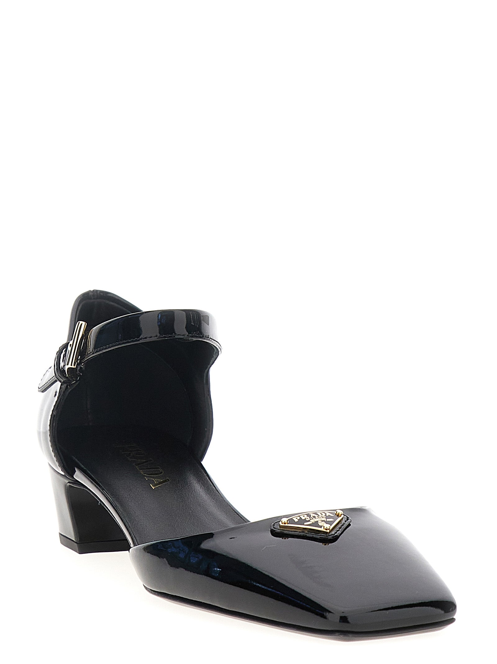 Prada Women Logo Patent Pumps PRADA