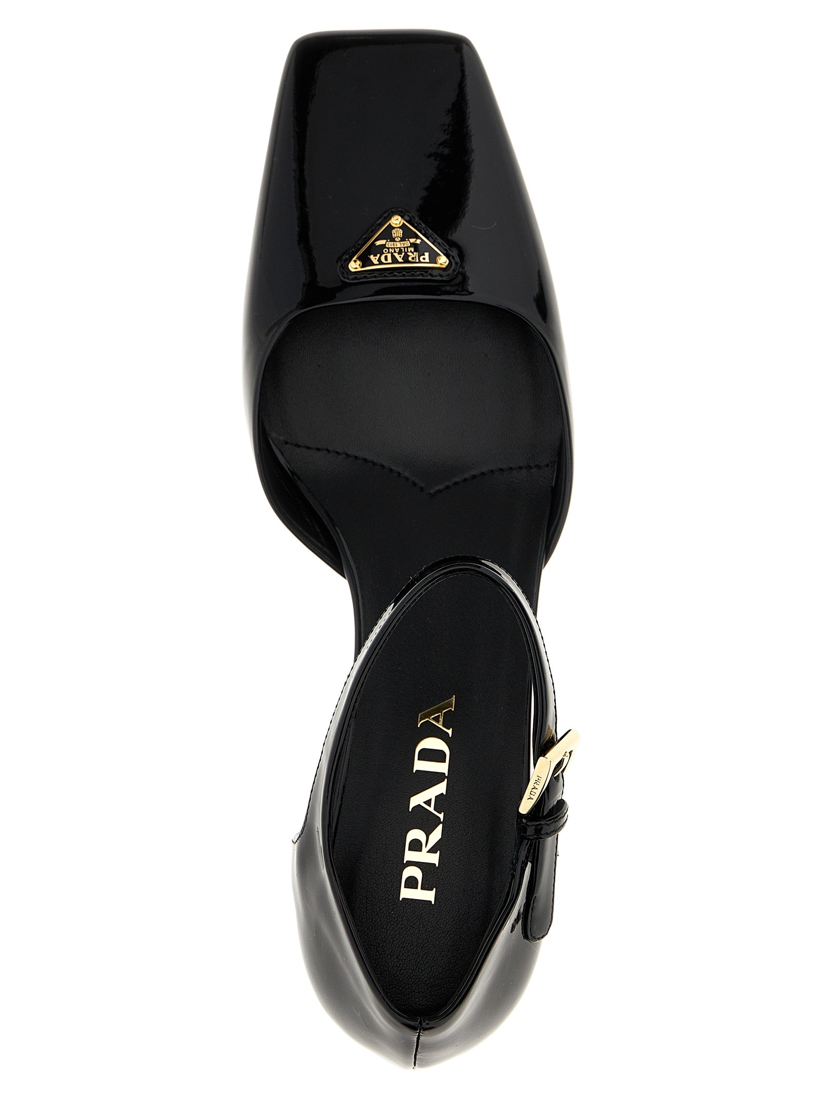 Prada Women Logo Patent Pumps PRADA