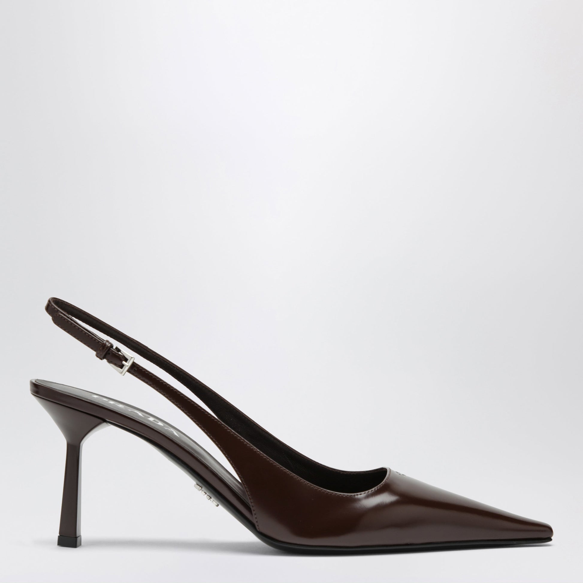 Prada Burnt Leather Slingback Pumps Women PRADA