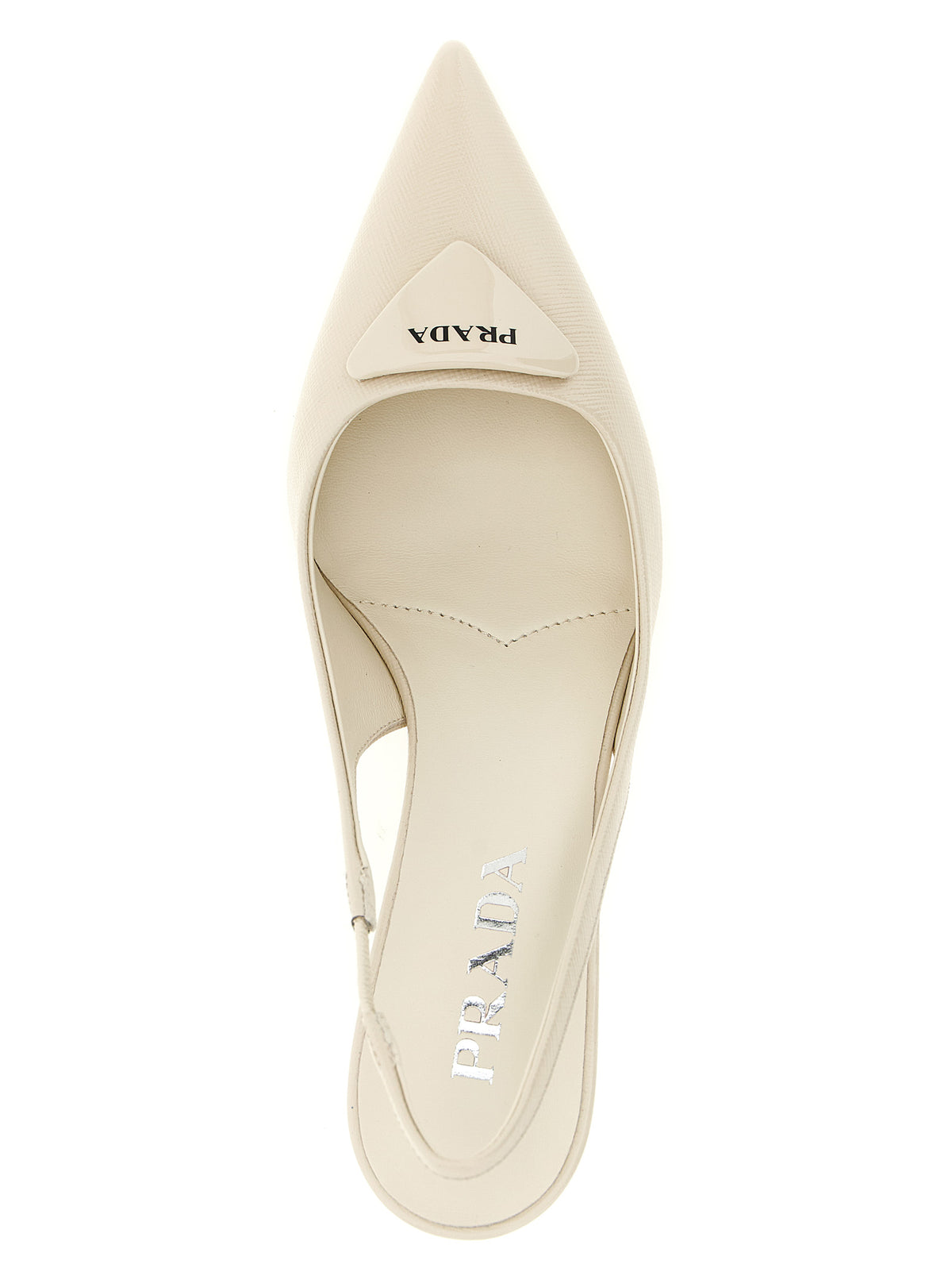 Prada Women Slingbacks Saffiano Patent Leather PRADA