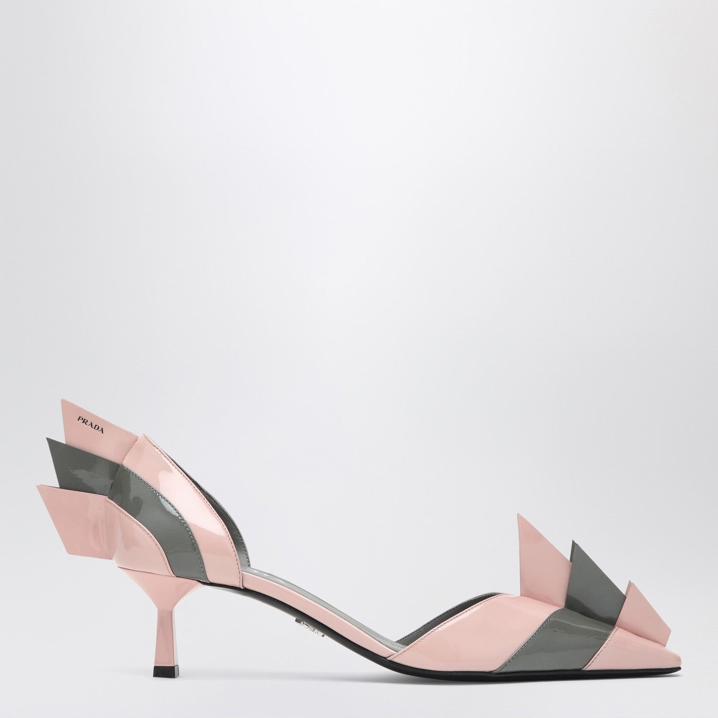 Prada Patent Leather Pumps In Orchid/Steel Women PRADA