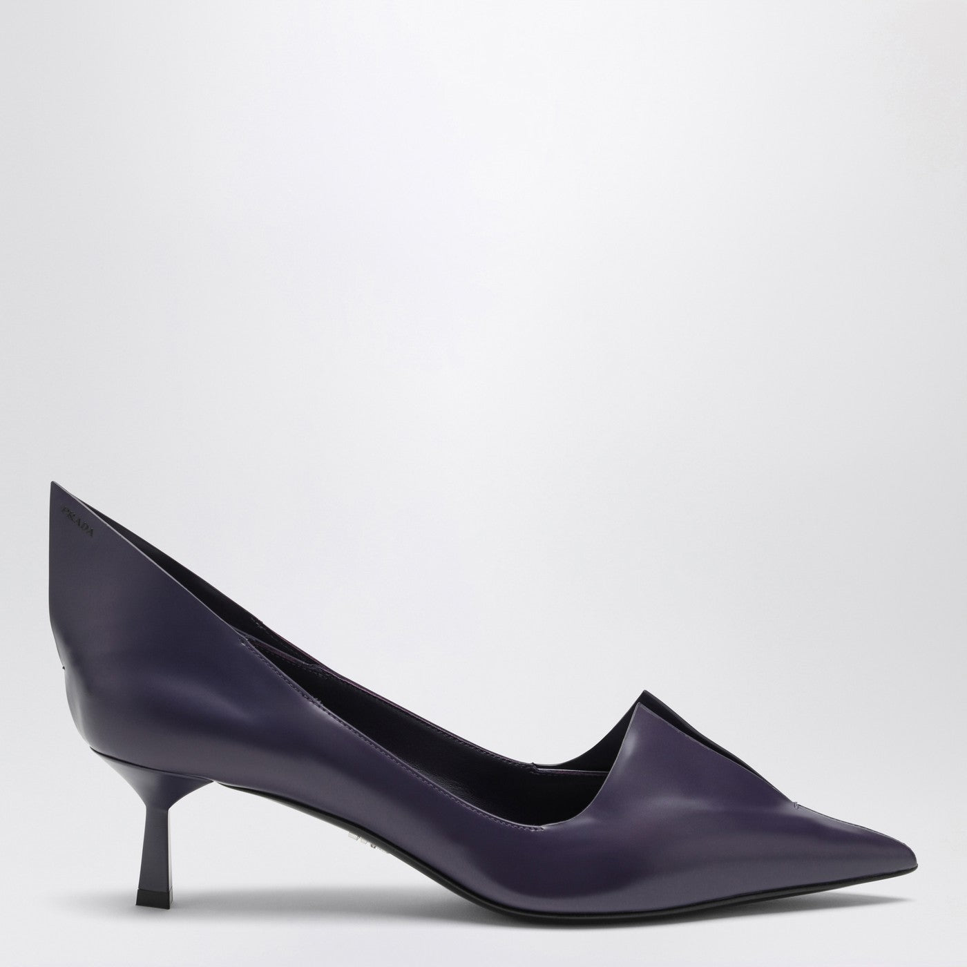 Prada Purple Brushed Leather Decollete Women PRADA