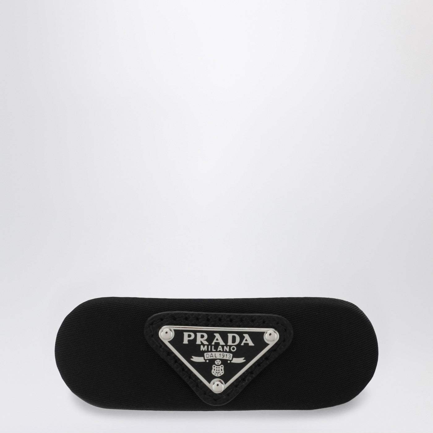 Prada Black Hair Clip In Re-Nylon Women PRADA