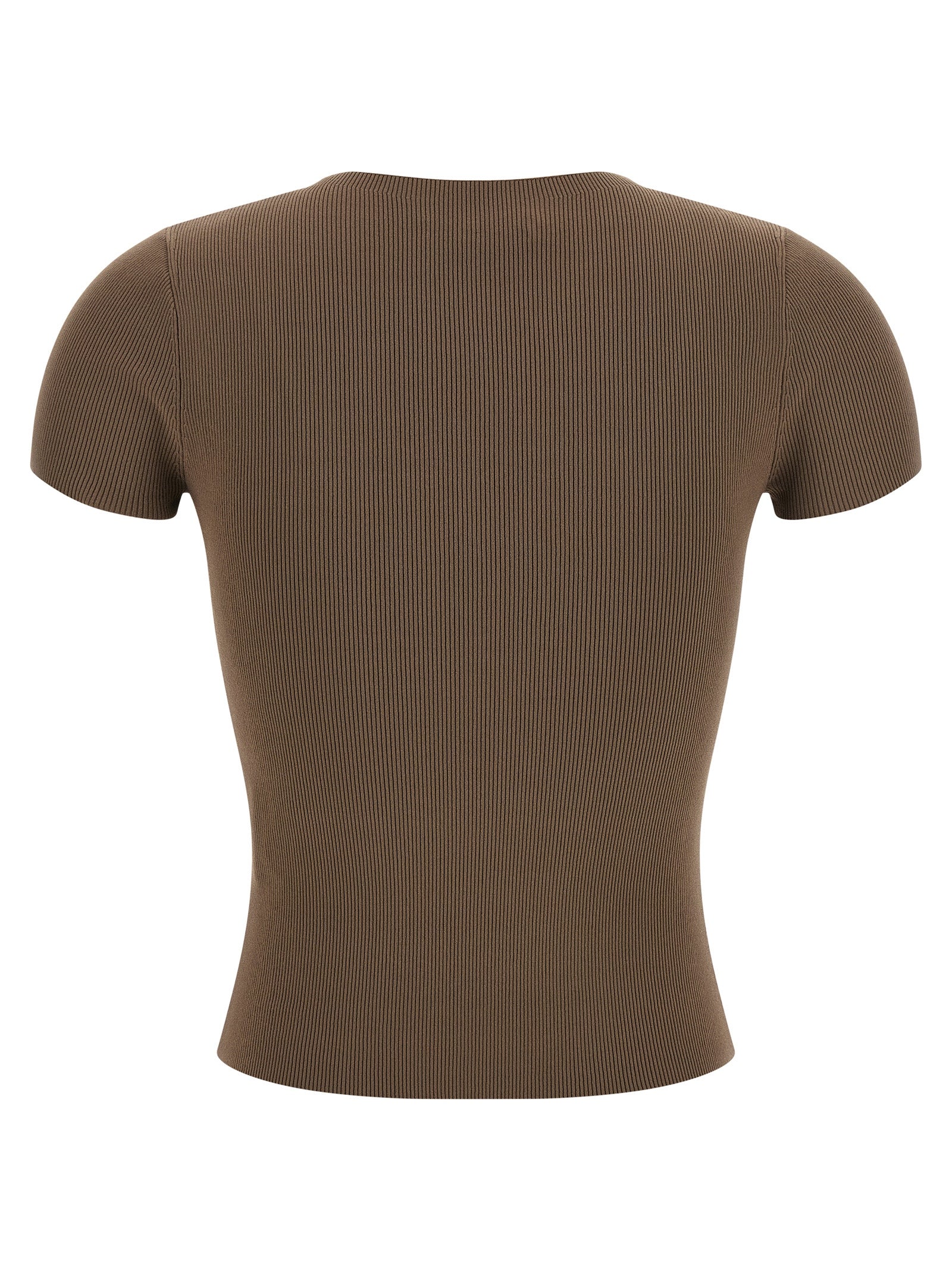 Alexander Wang Women Ribbed T-Shirt With Logo ALEXANDER WANG