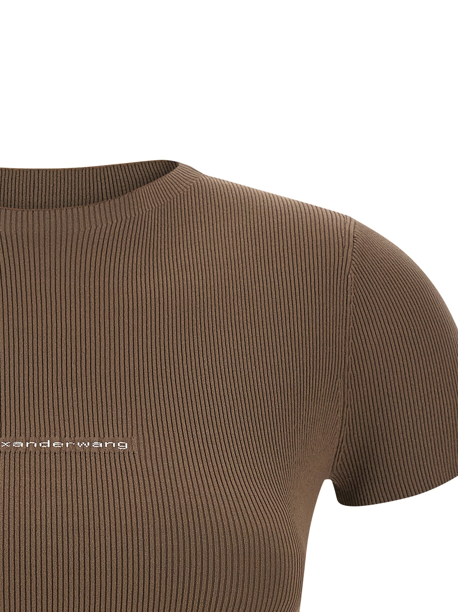 Alexander Wang Women Ribbed T-Shirt With Logo ALEXANDER WANG