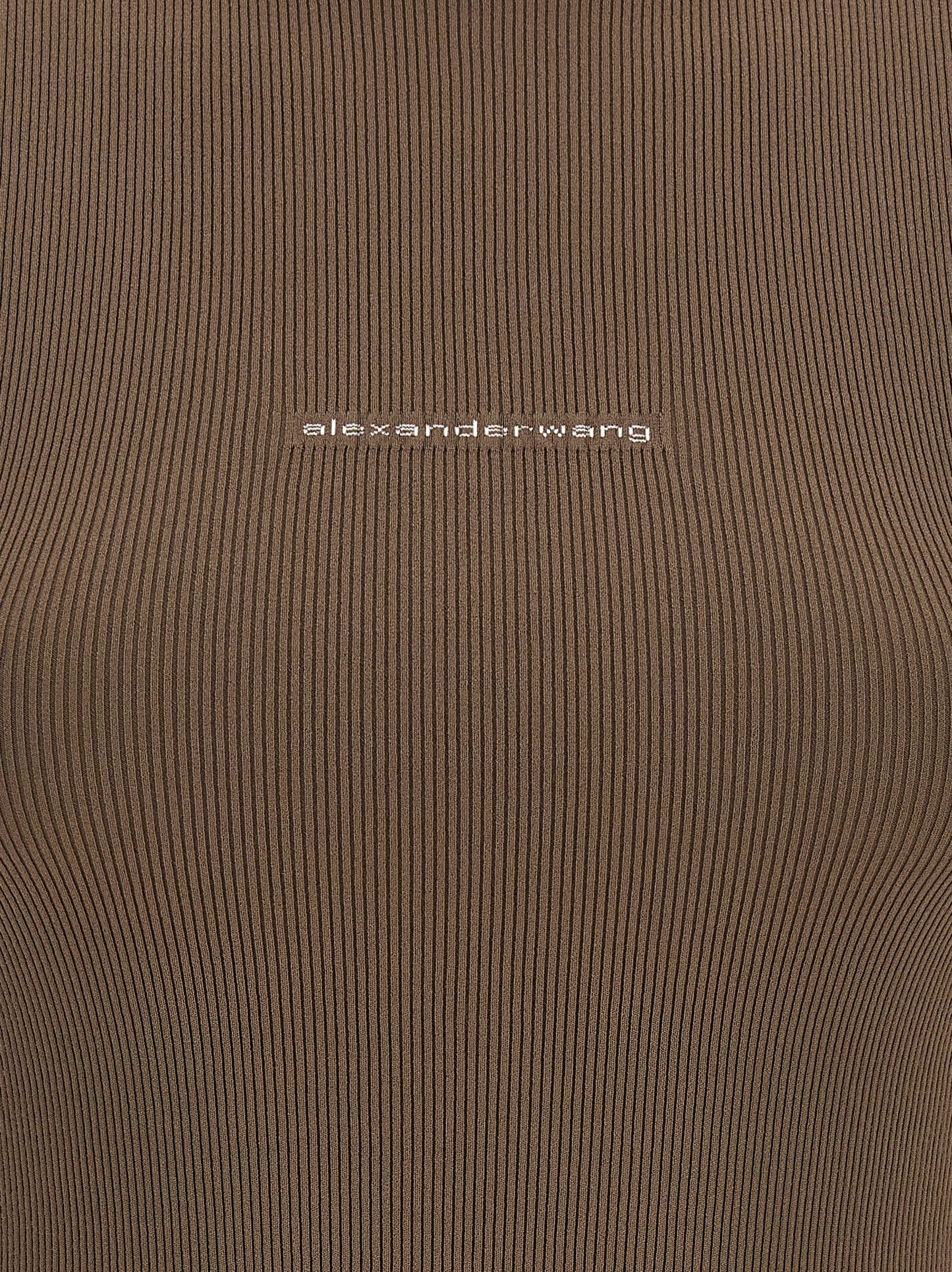Alexander Wang Women Ribbed T-Shirt With Logo ALEXANDER WANG