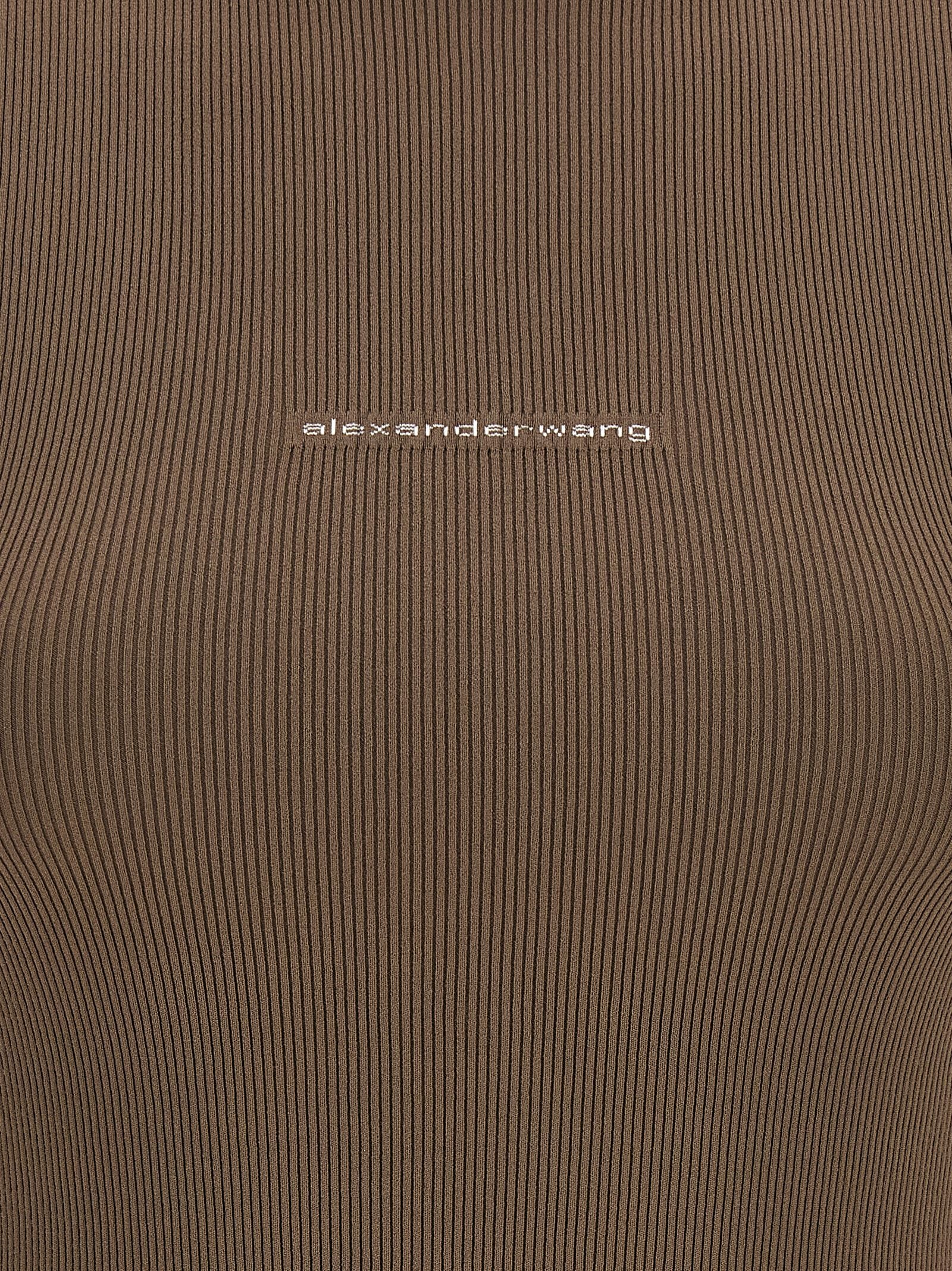 Alexander Wang Women Ribbed T-Shirt With Logo ALEXANDER WANG