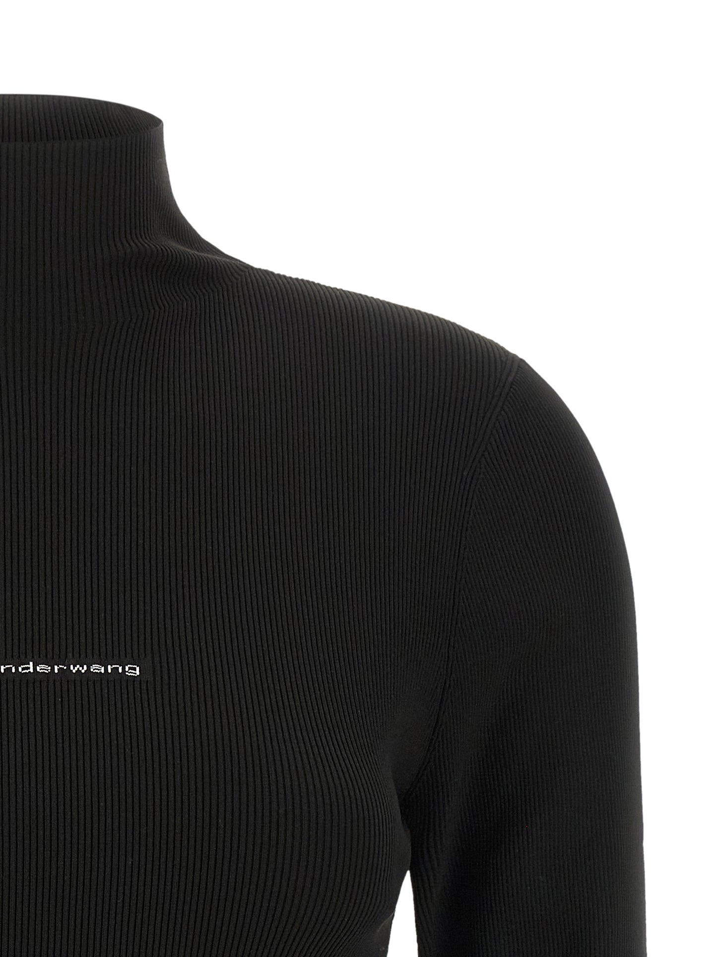 Alexander Wang Women Ribbed Sweater With Logo ALEXANDER WANG