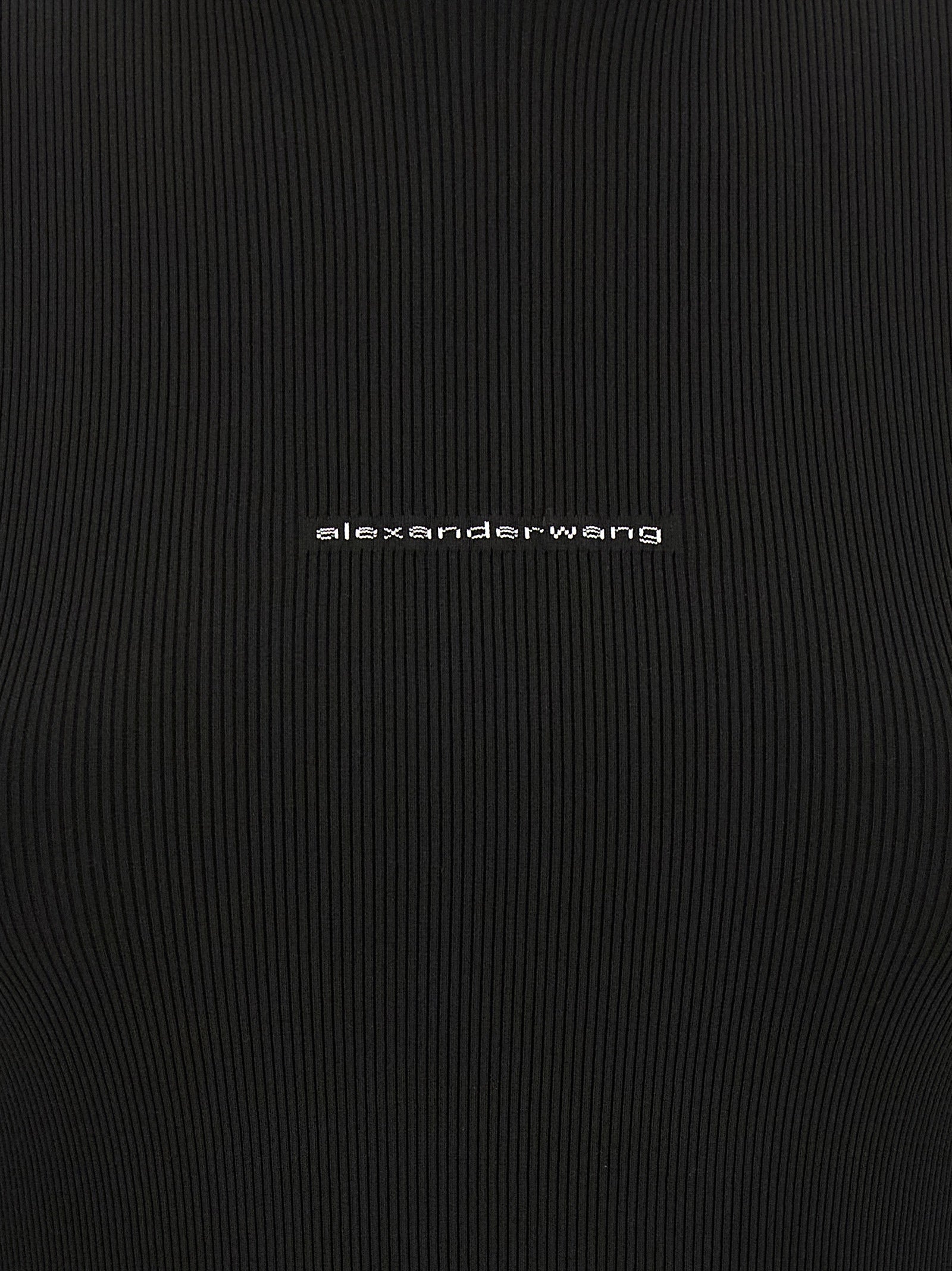 Alexander Wang Women Ribbed Sweater With Logo ALEXANDER WANG