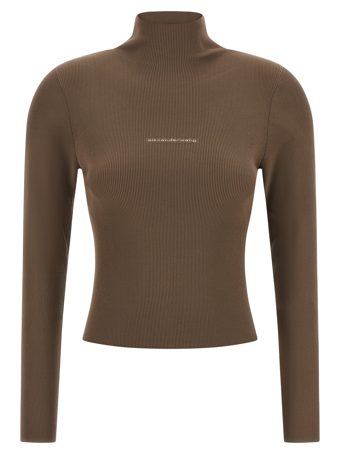 Alexander Wang Women Logo Ribbed Sweater ALEXANDER WANG