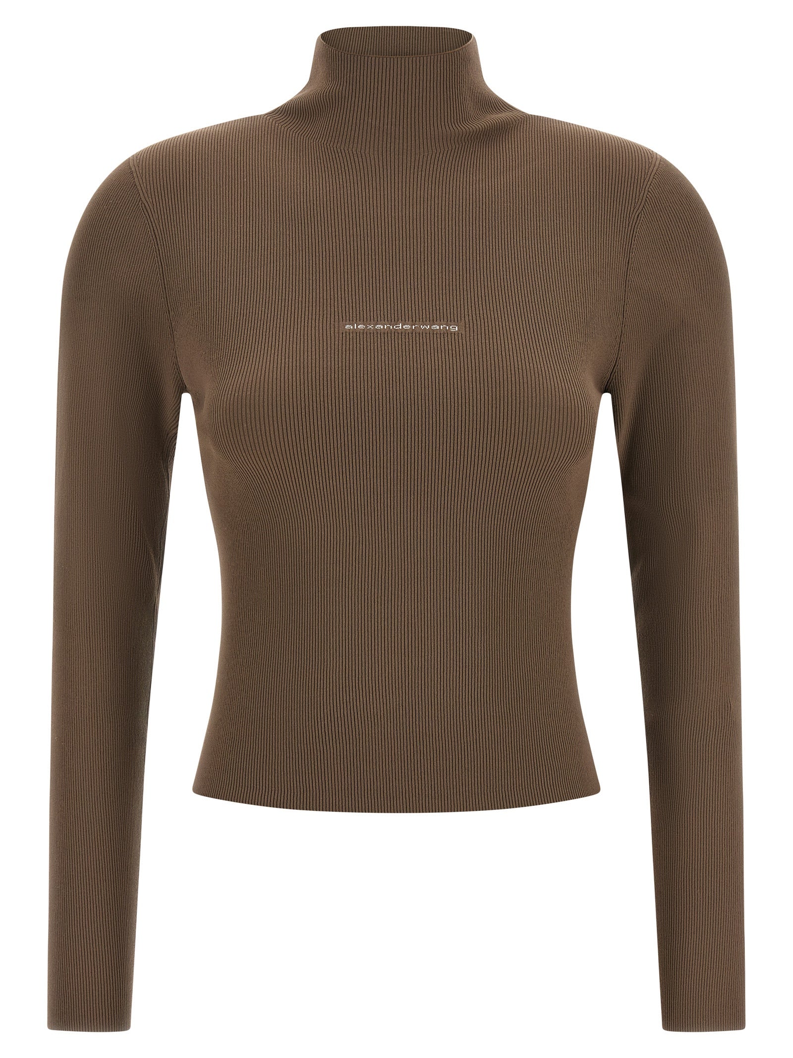Alexander Wang Women Logo Ribbed Sweater ALEXANDER WANG