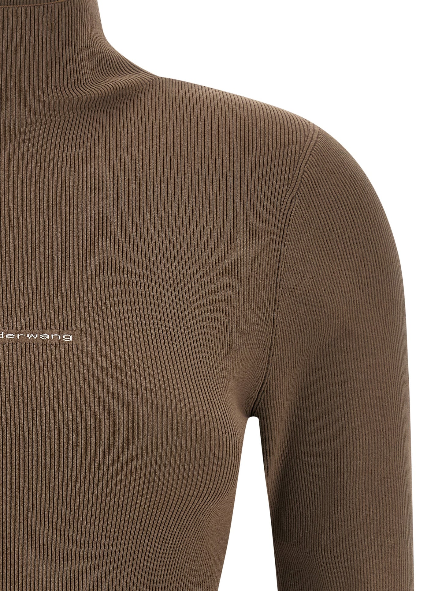 Alexander Wang Women Logo Ribbed Sweater ALEXANDER WANG