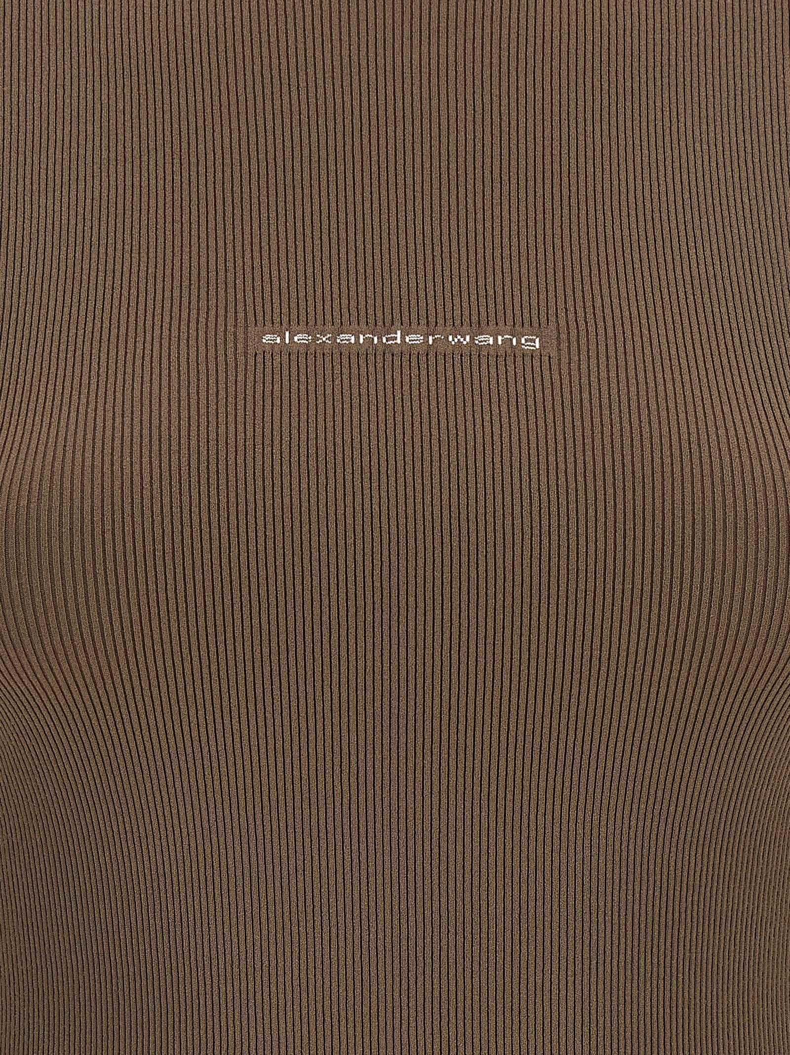 Alexander Wang Women Logo Ribbed Sweater ALEXANDER WANG