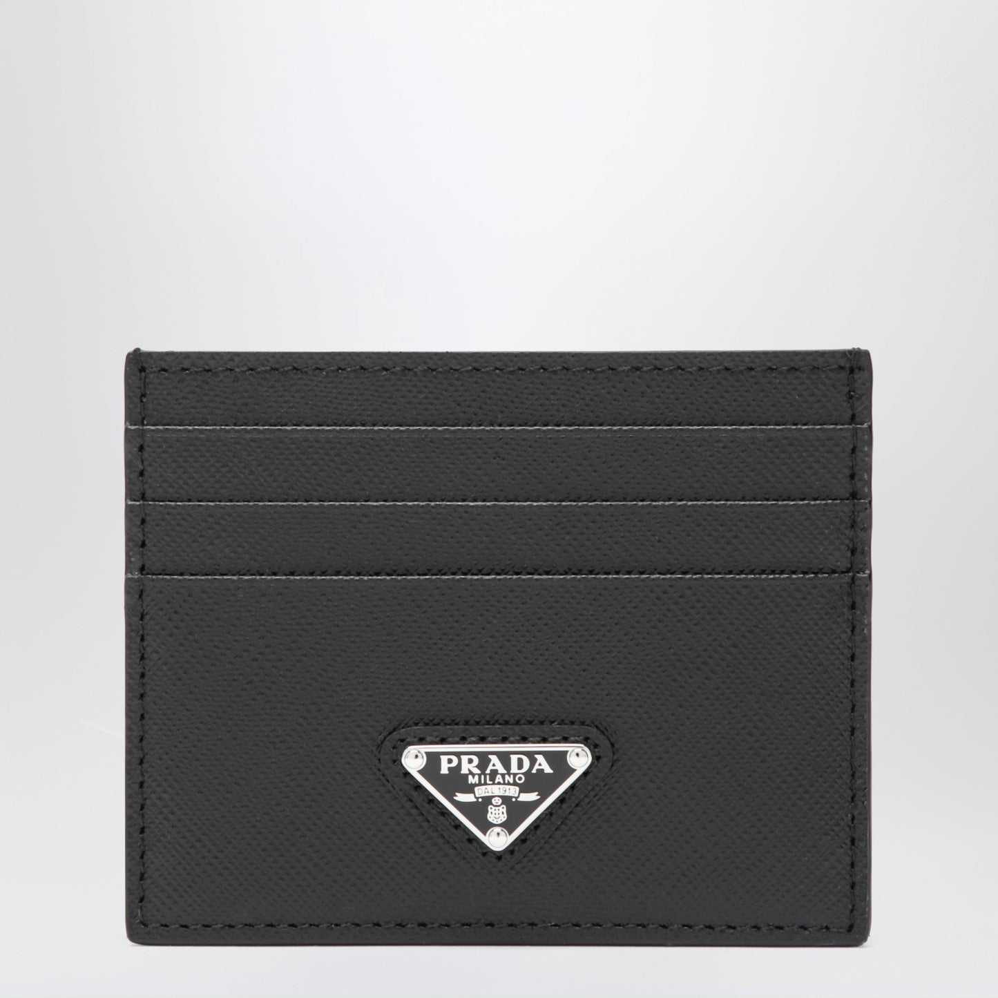 Prada Black Saffiano Card Holder Women PRADA