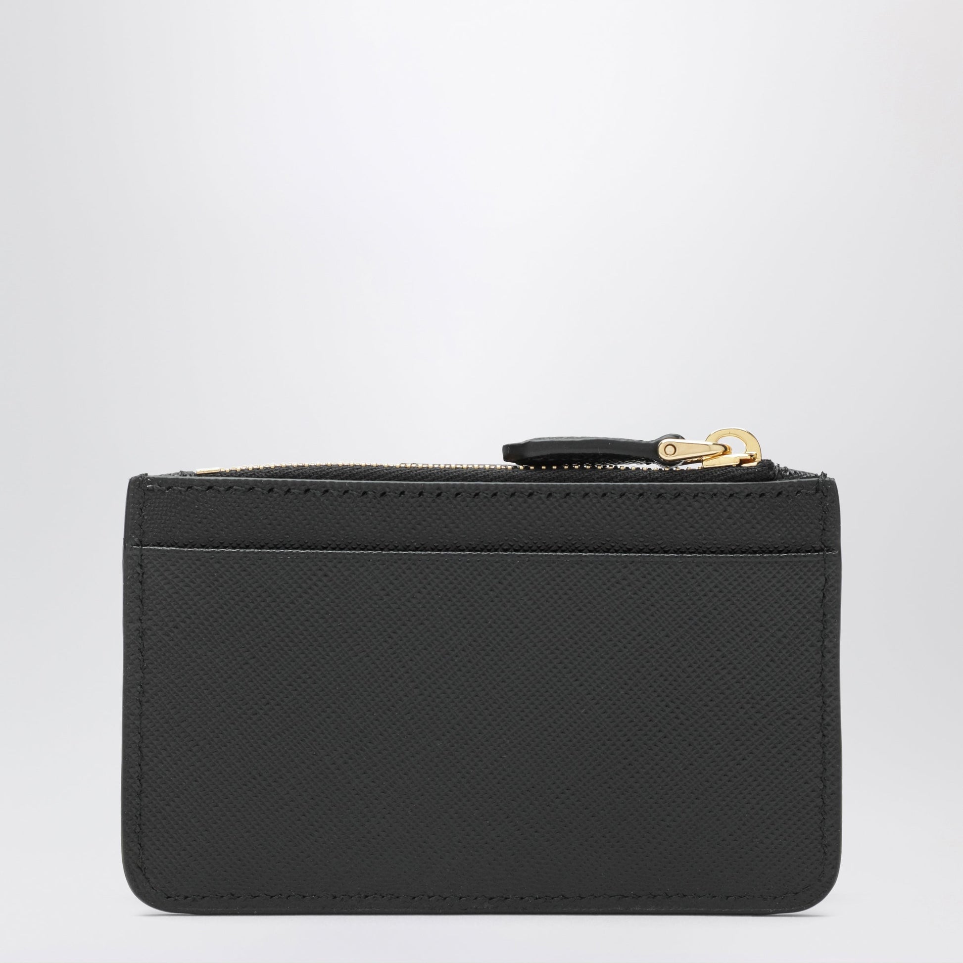 Prada Black Saffiano Leather Card Holder Women PRADA