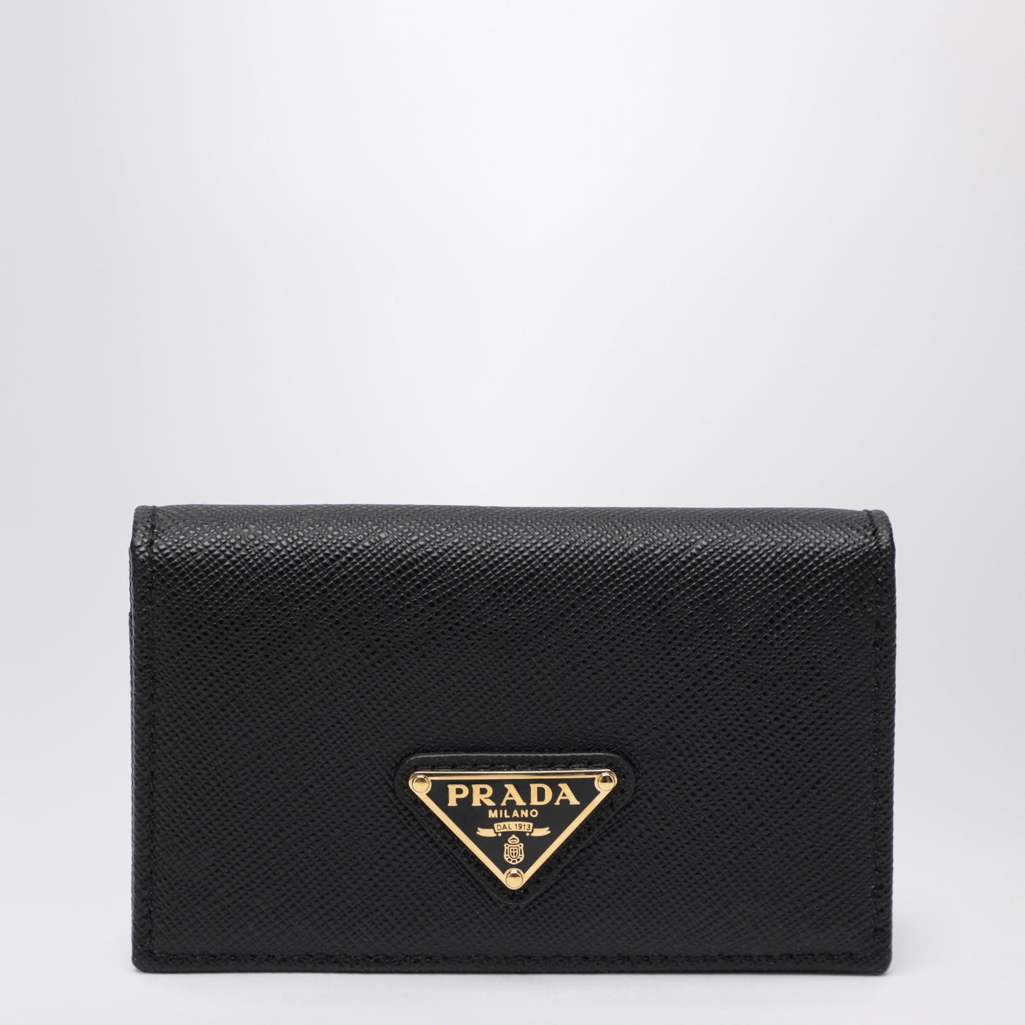 Prada Black Saffiano Leather Card Case Women PRADA