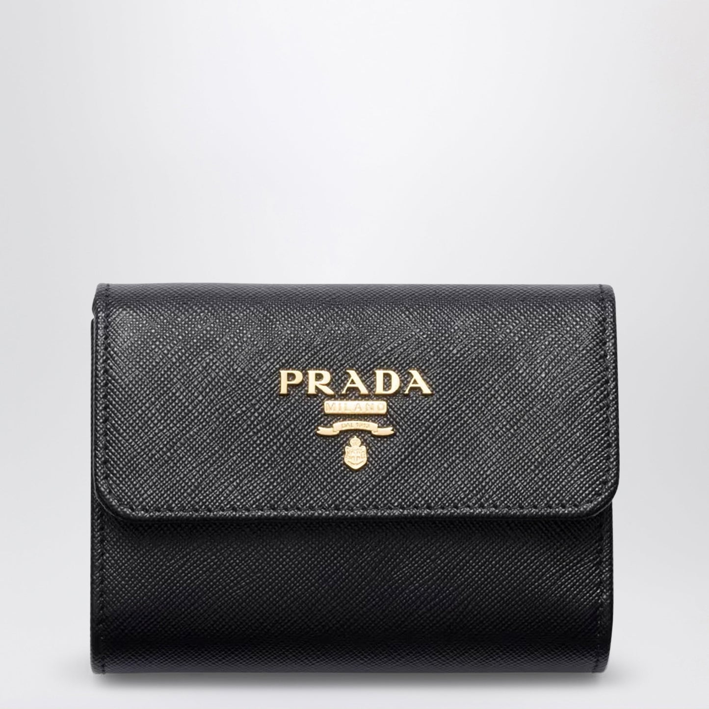 Prada Small Wallet In Black Saffiano Leather Women PRADA