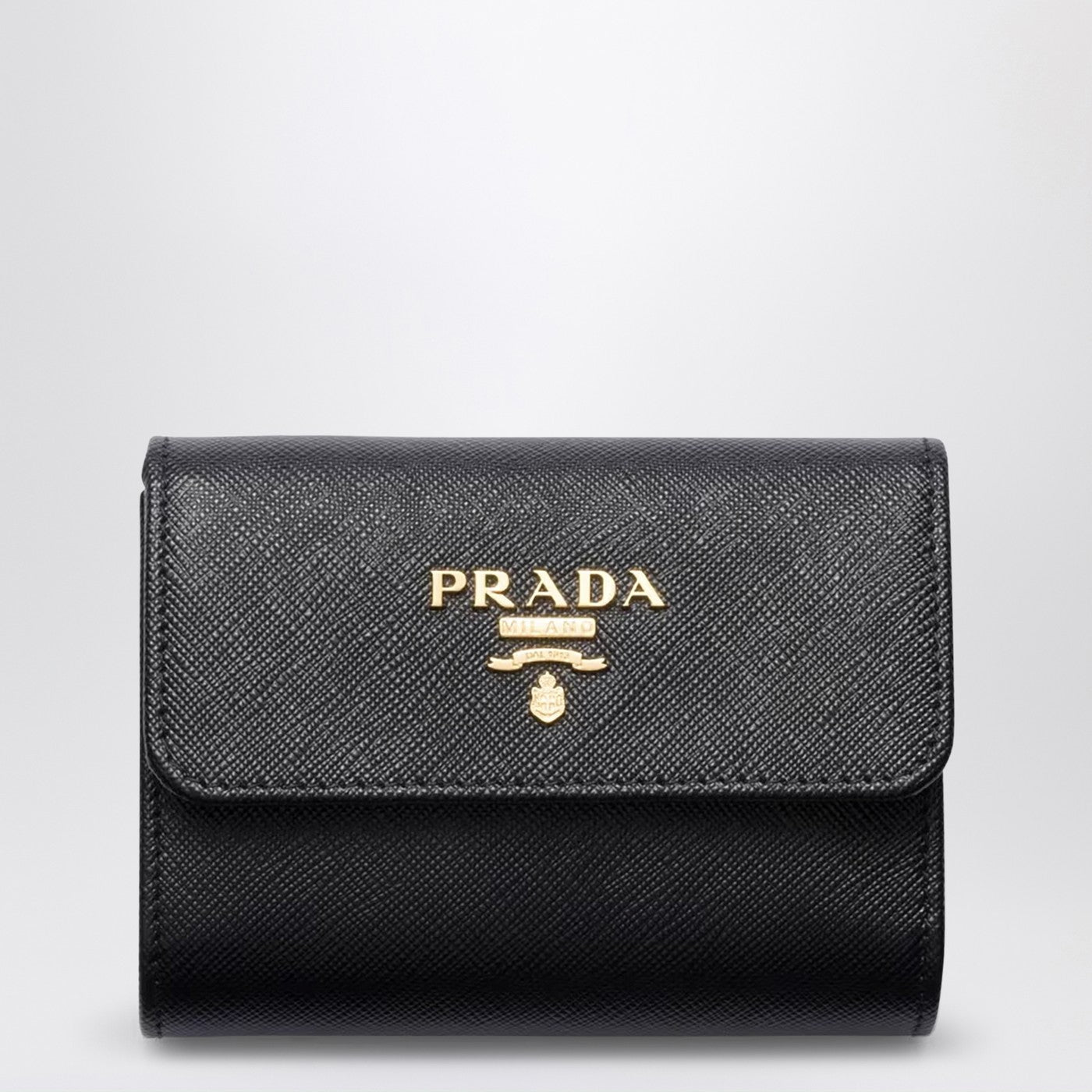 Prada Small Black Saffiano Wallet Women PRADA