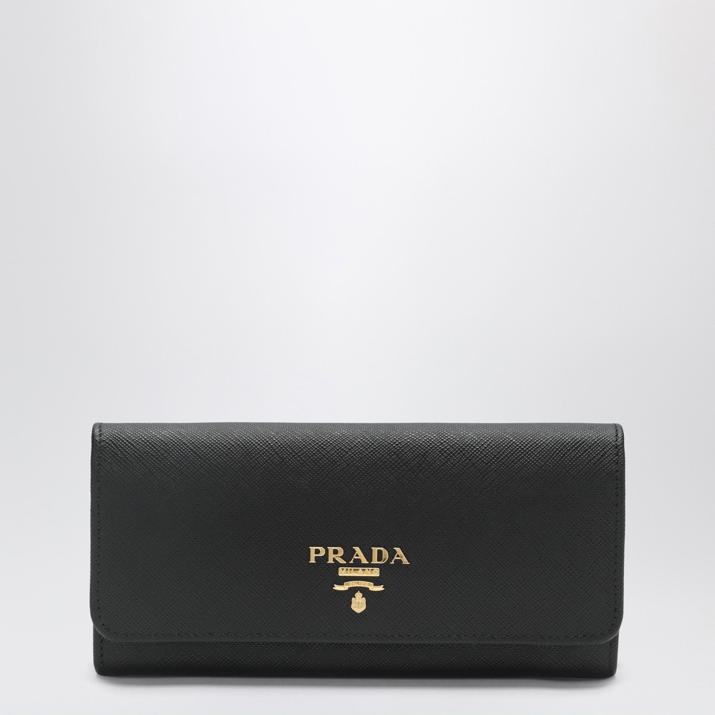 Prada Large Black Saffiano Leather Wallet Women PRADA