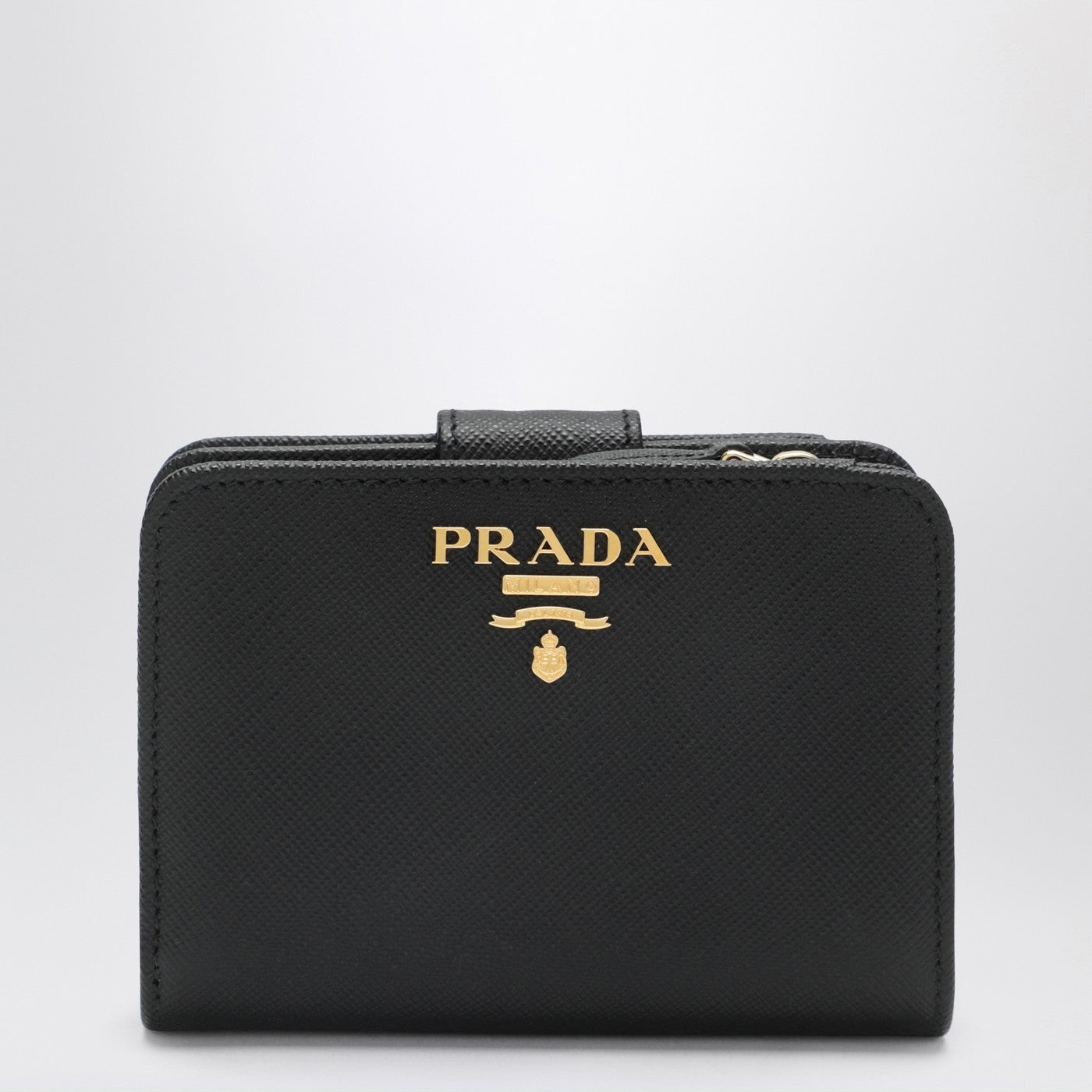 Prada Small Black Saffiano Leather Wallet Women PRADA