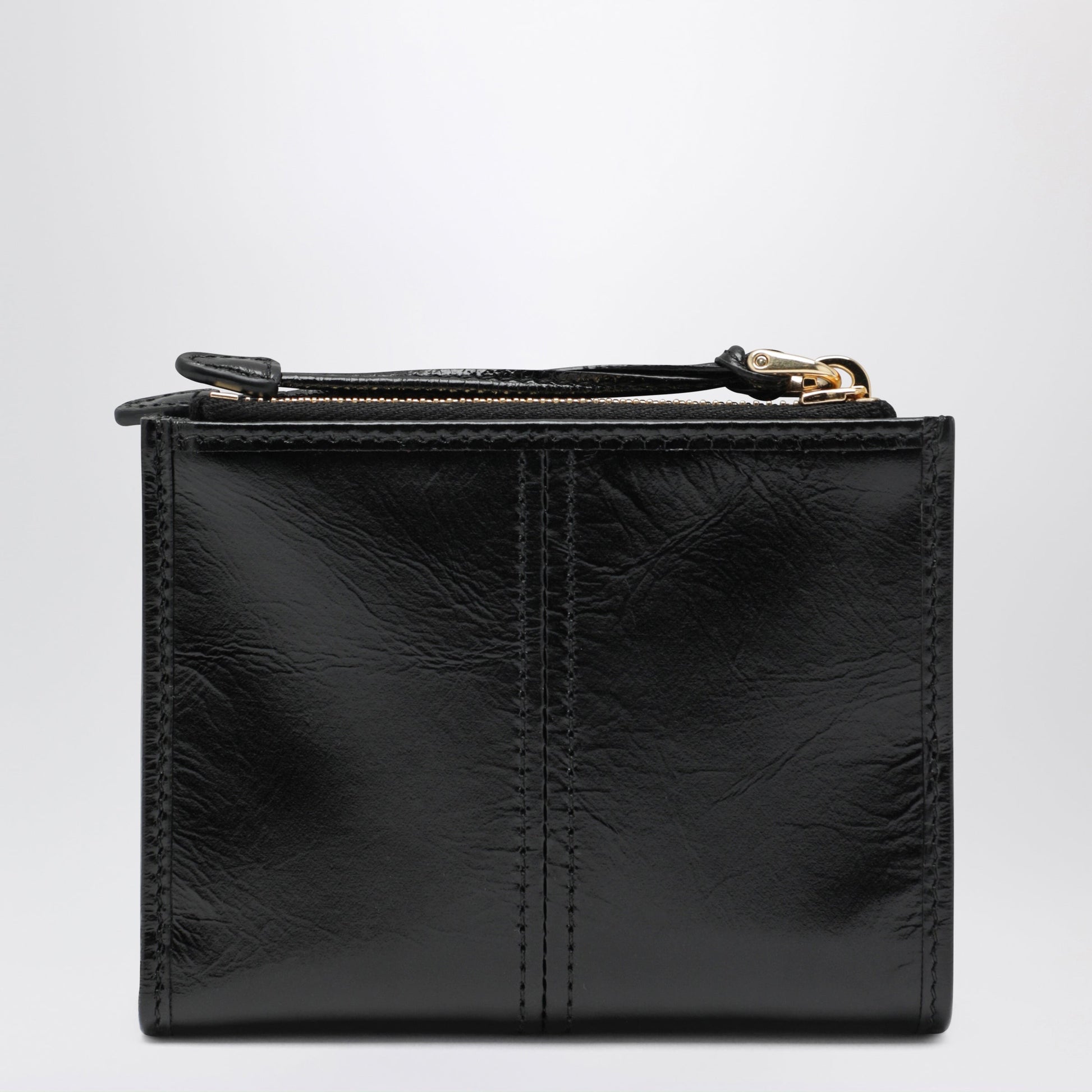 Prada Black Leather Small Wallet Women PRADA