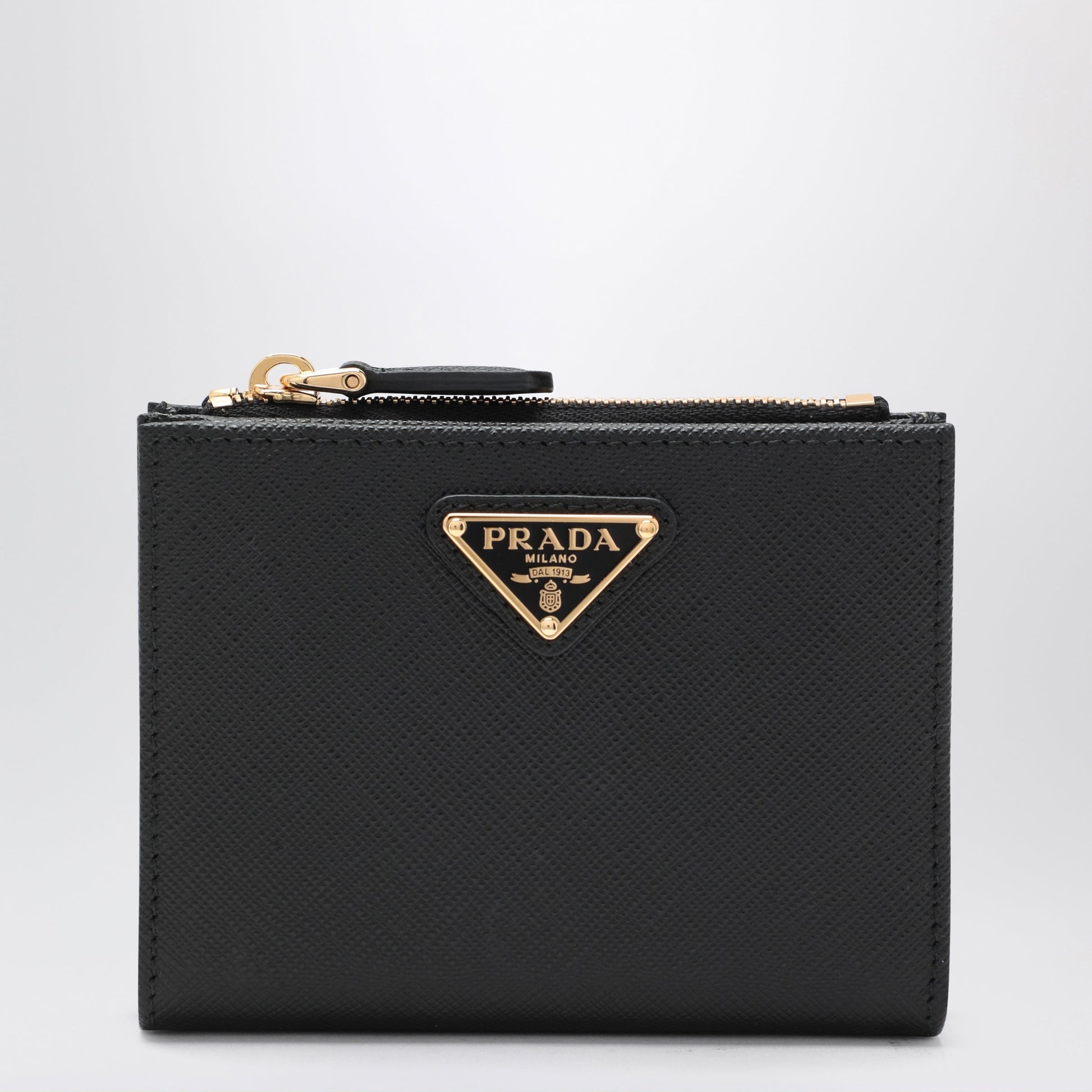 Prada Black Saffiano Leather Wallet Women PRADA