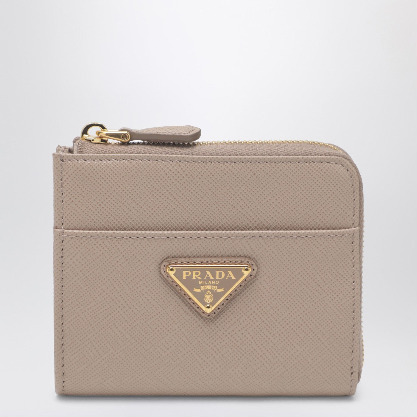 Prada Small Blush Saffiano Leather Zip-Around Wallet Women PRADA