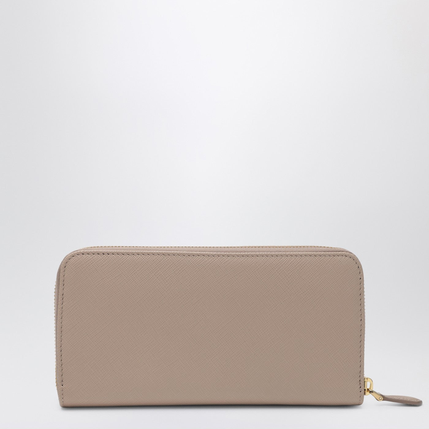 Prada Powder And Gold Zip Around Wallet Women PRADA