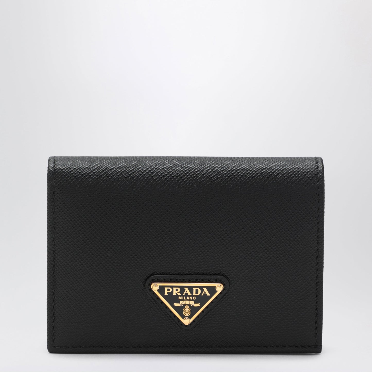 Prada Black Saffiano Leather Small Wallet Women PRADA