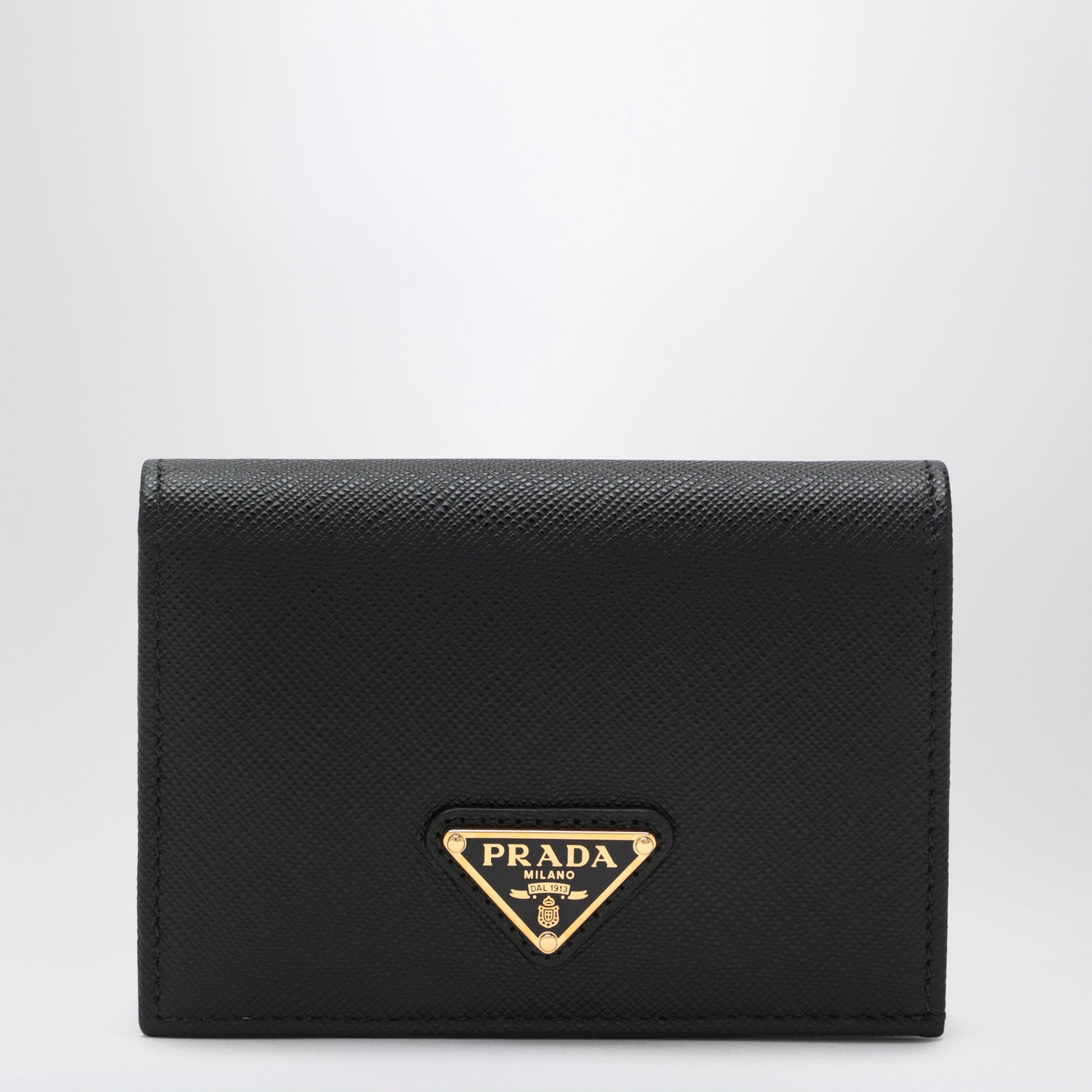 Prada Black Saffiano Leather Small Wallet Women PRADA