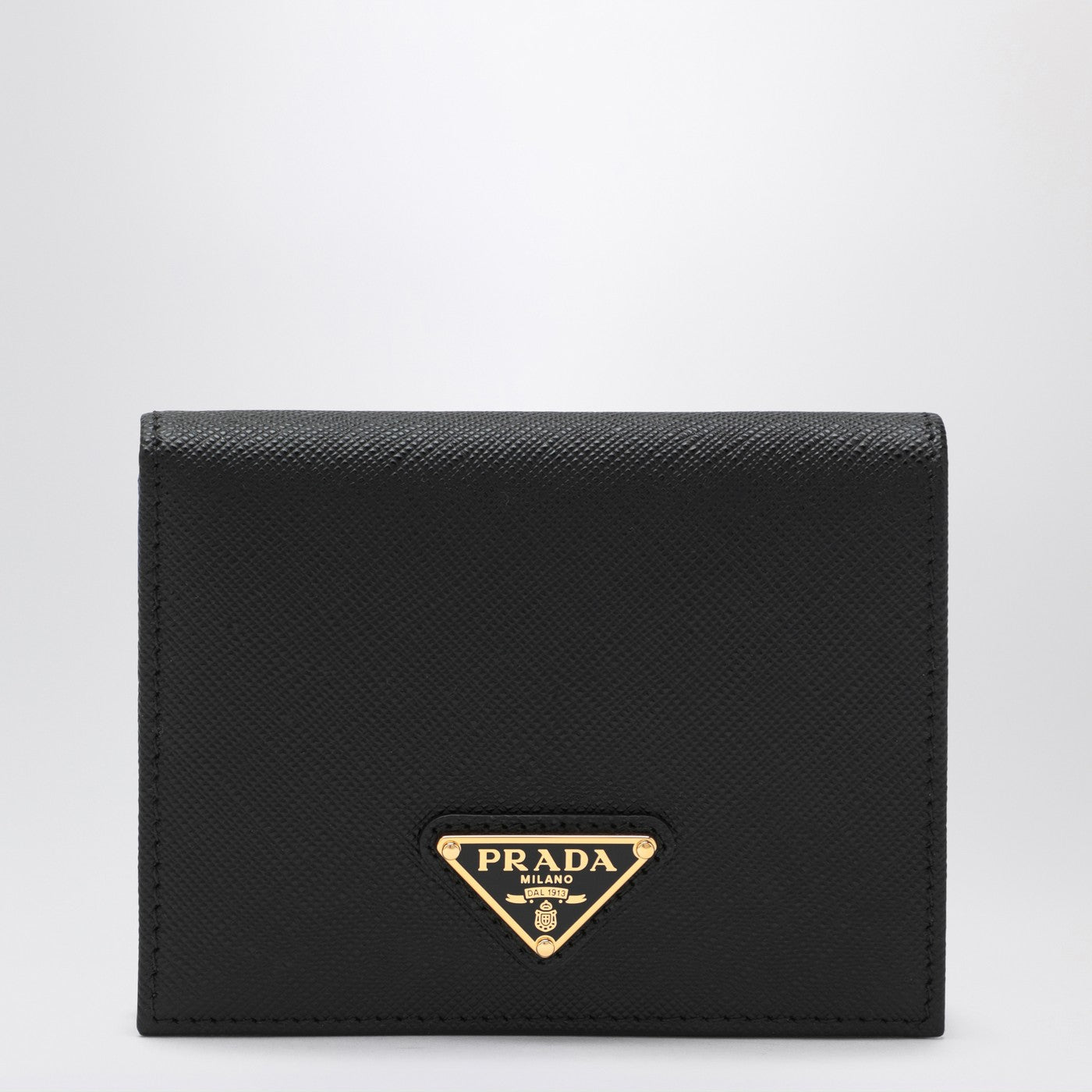 Prada Black Saffiano Leather Small Wallet Women PRADA