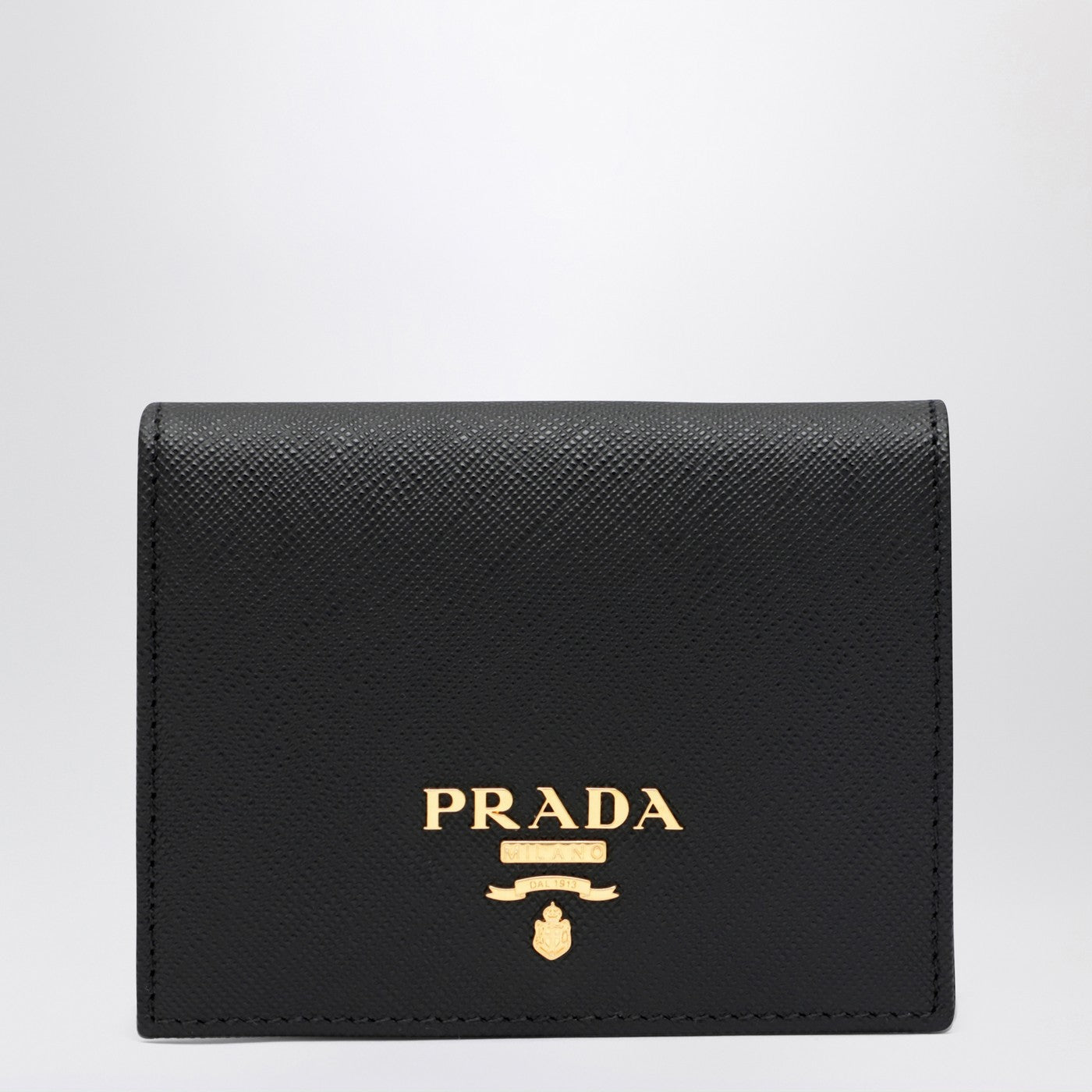 Prada Black Saffiano Leather Small Wallet Women PRADA