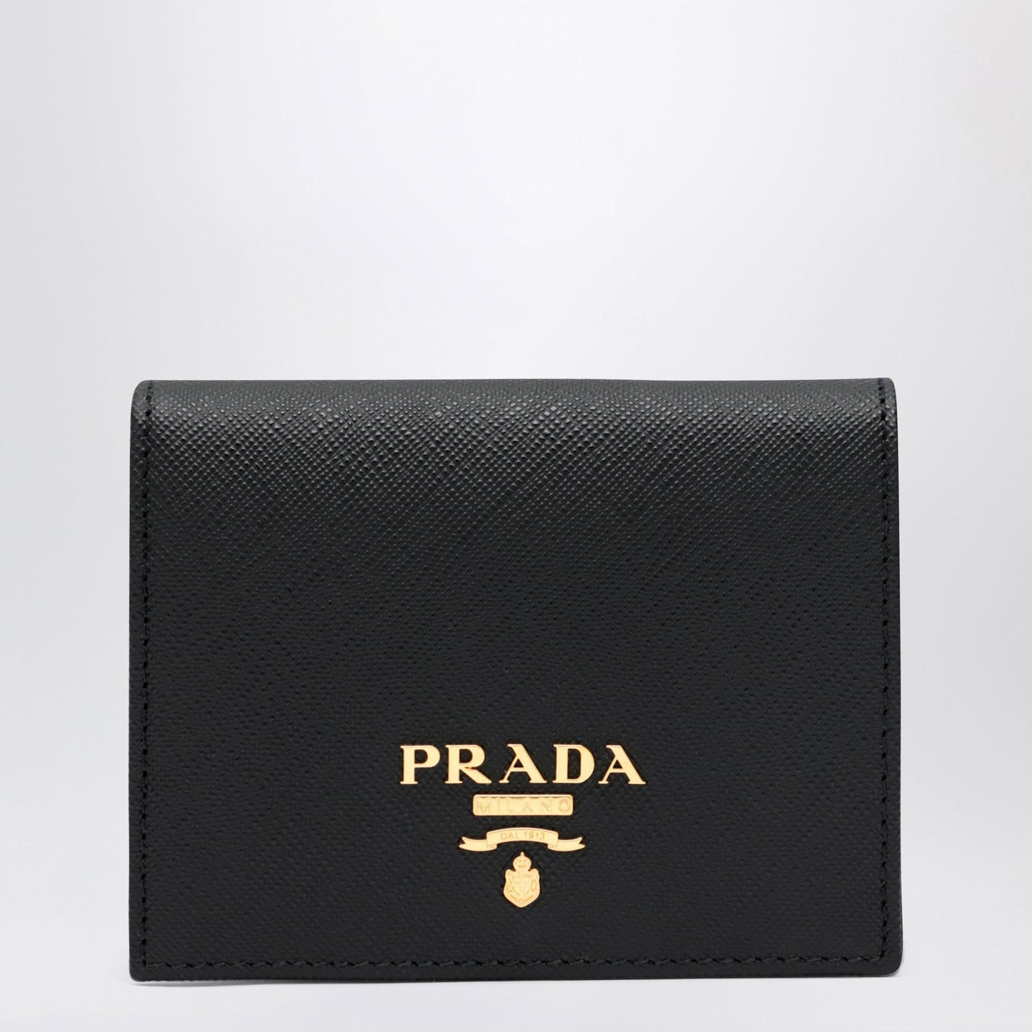 Prada Black Saffiano Leather Small Wallet Women PRADA