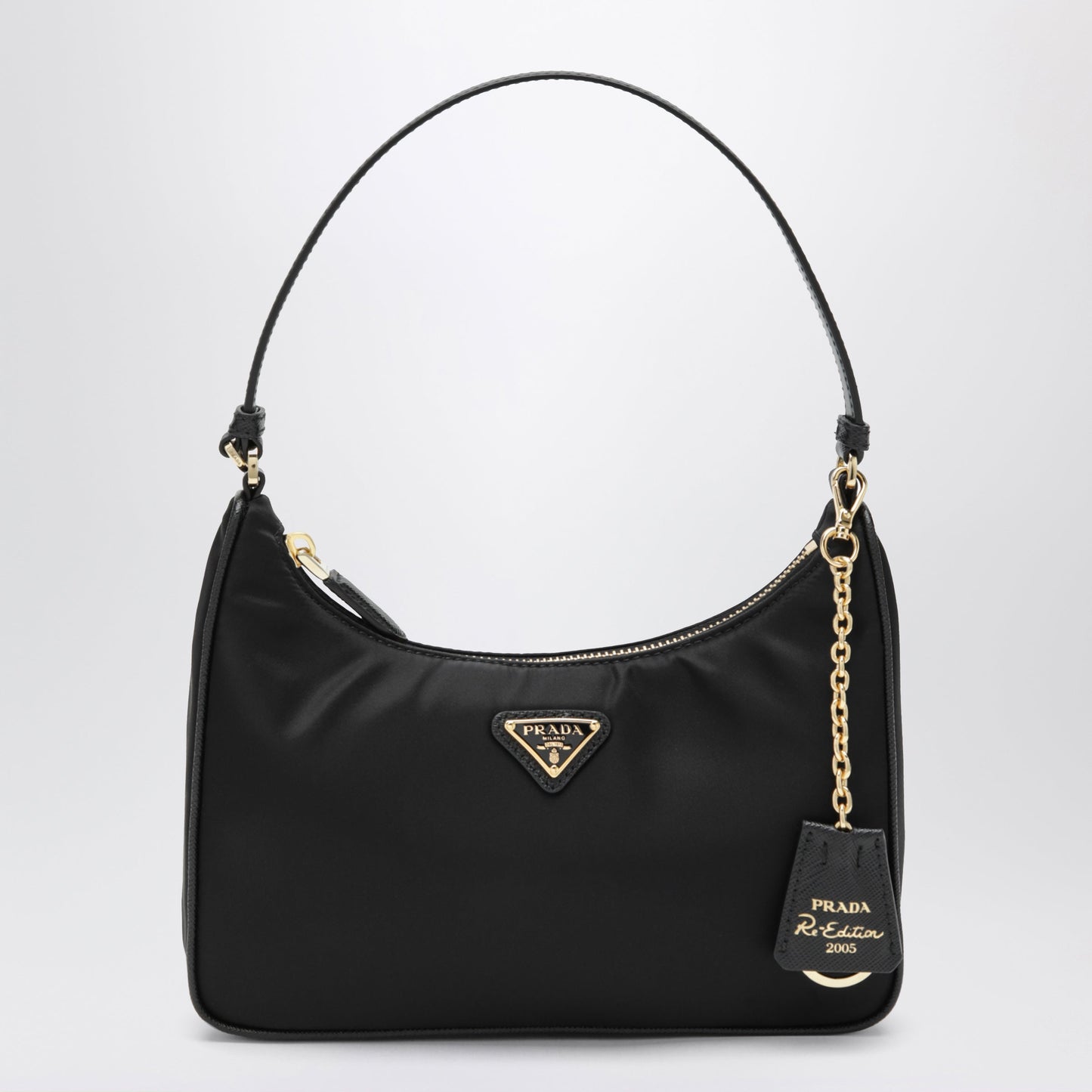 Prada Re-Edition 2005 Bag In Black Re-Nylon And Saffiano Leather Women PRADA