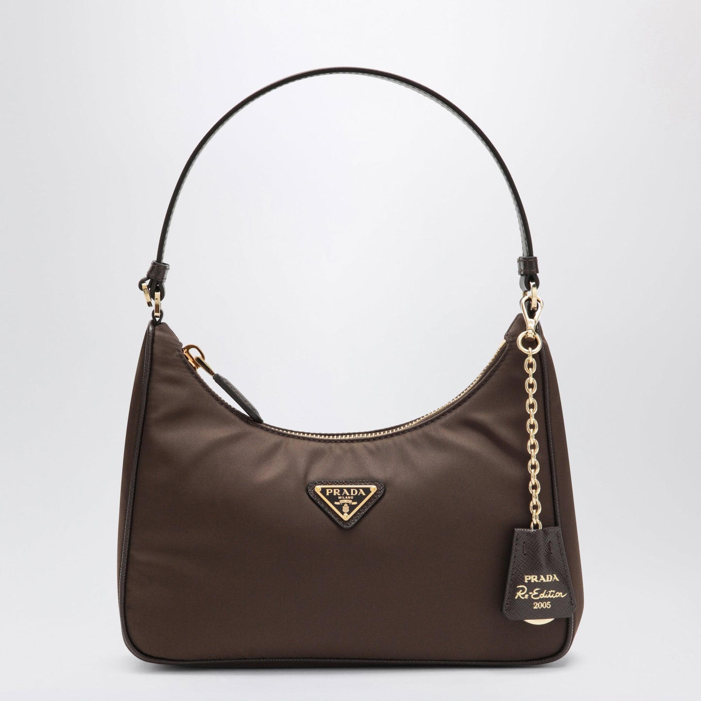 Prada Re-Edition 2005 Bag In Re-Nylon And Saffiano In Burnt Color Women PRADA