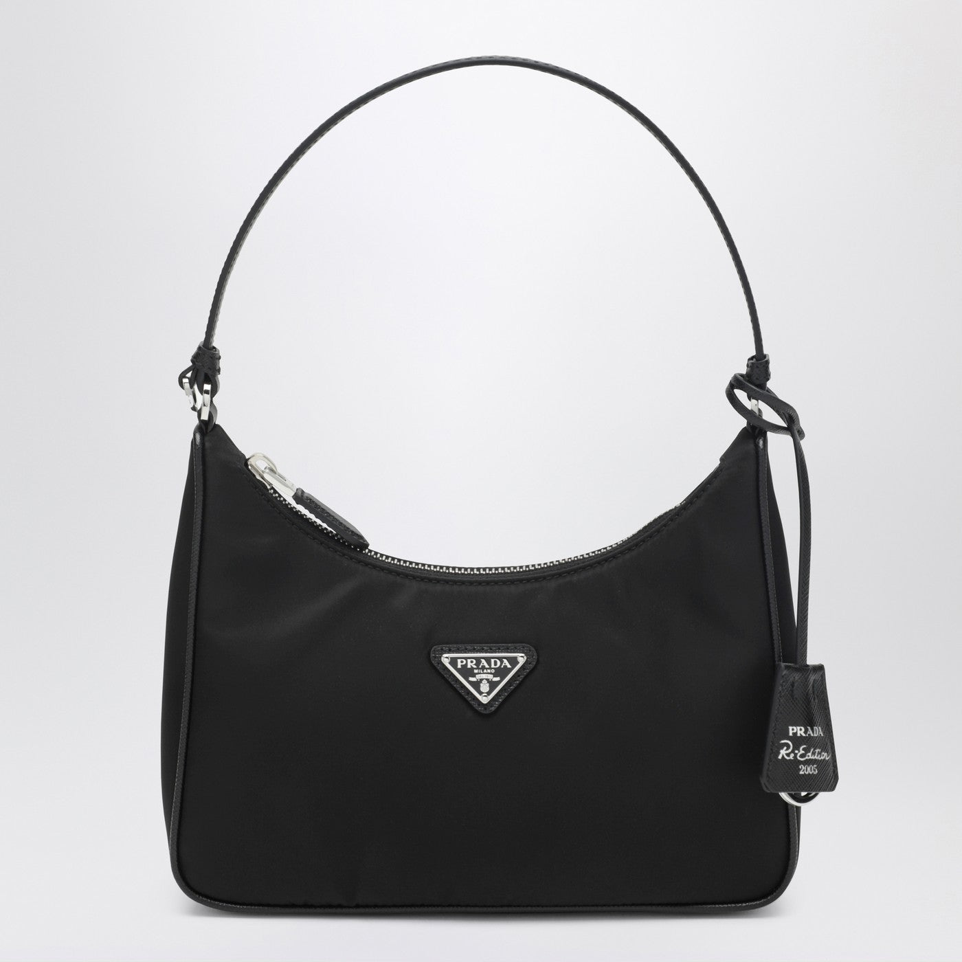 Prada Re-Edition 2005 Mini Bag In Black Re-Nylon And Saffiano Leather Women PRADA