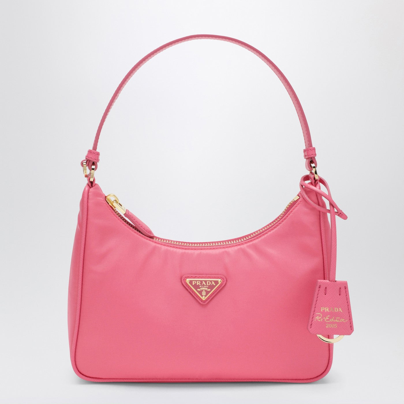 Prada Prada Re-Edition 2005 Mini Bag In Pink Re-Nylon And Saffiano Leather Women PRADA