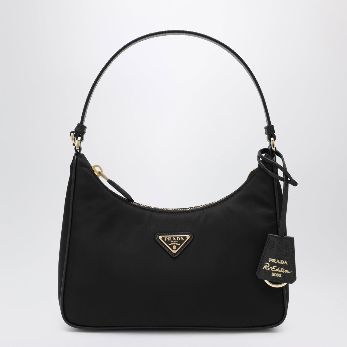 Prada Prada Re-Edition 2005 Mini Bag In Black Re-Nylon And Saffiano Leather Women PRADA