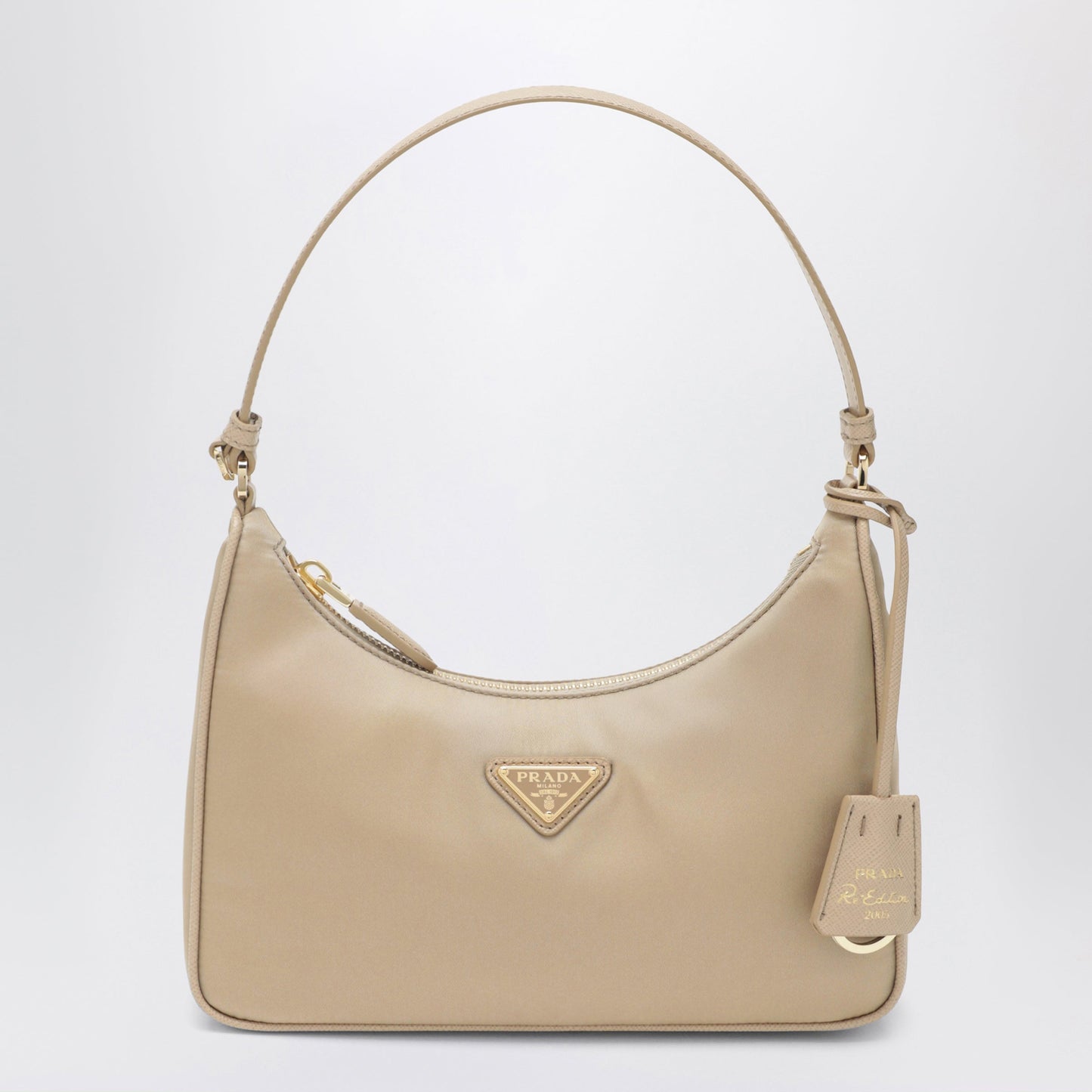 Prada Re-Edition 2005 Bag In Camel Re-Nylon And Saffiano Women PRADA
