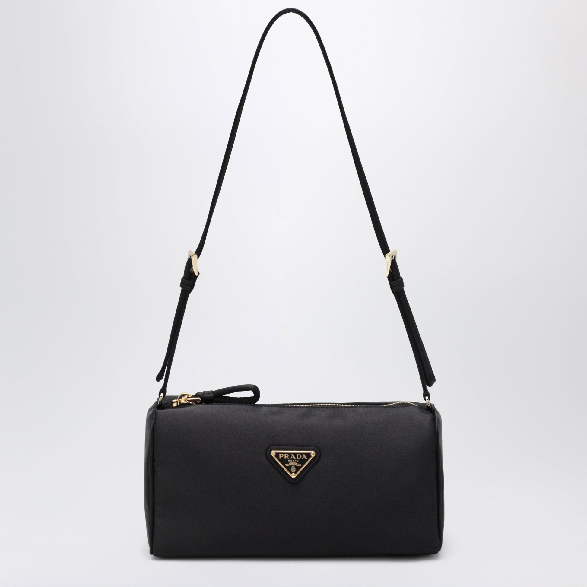 Prada Black Satin Pouch Women PRADA