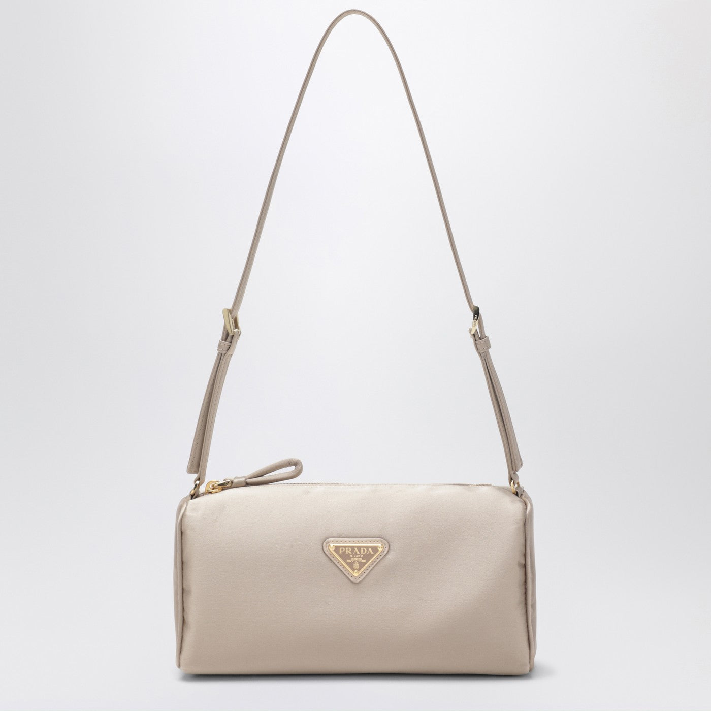 Prada Cameo-Colored Satin Pouch Women PRADA