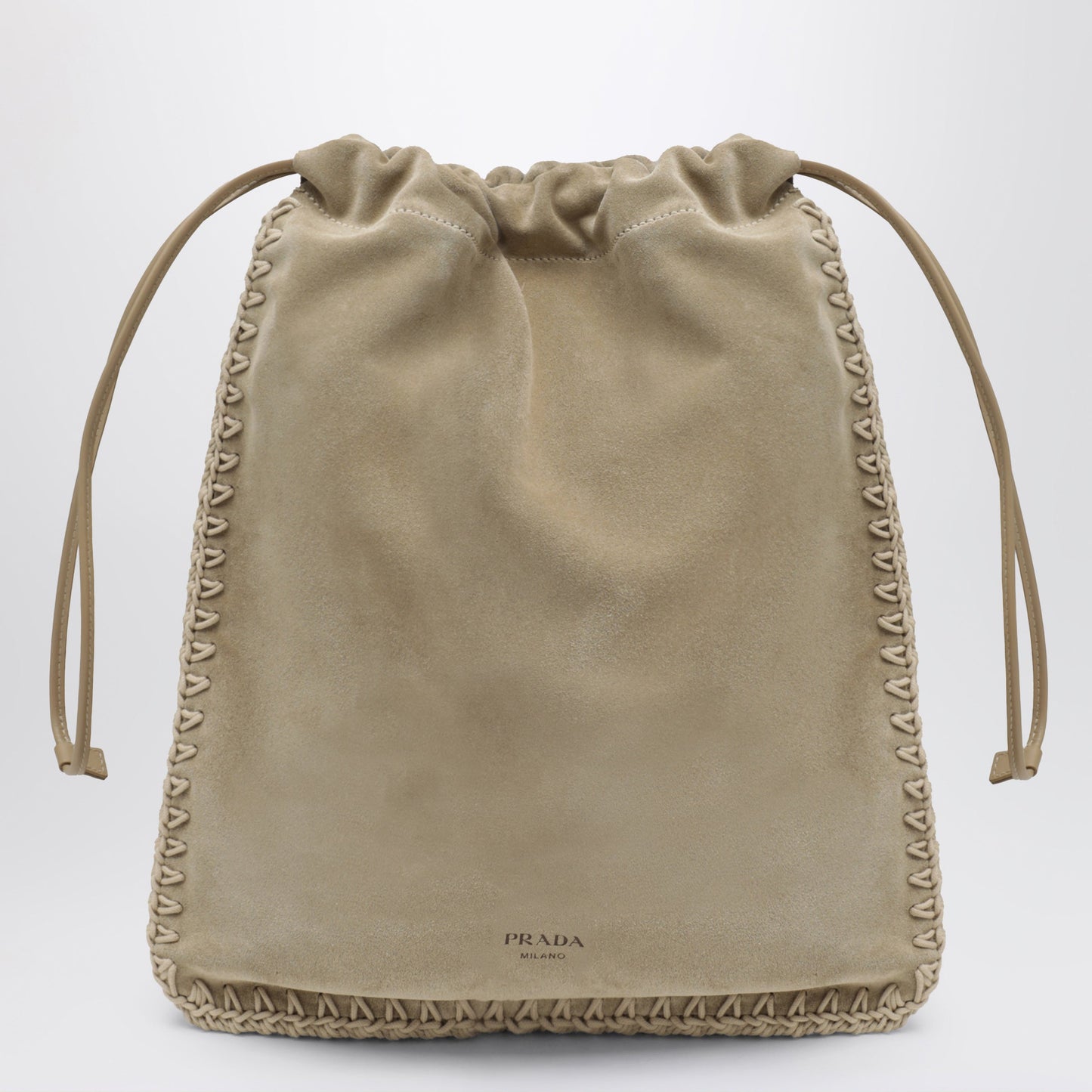 Prada Prada Wish Pouch In Deserto Suede Women PRADA