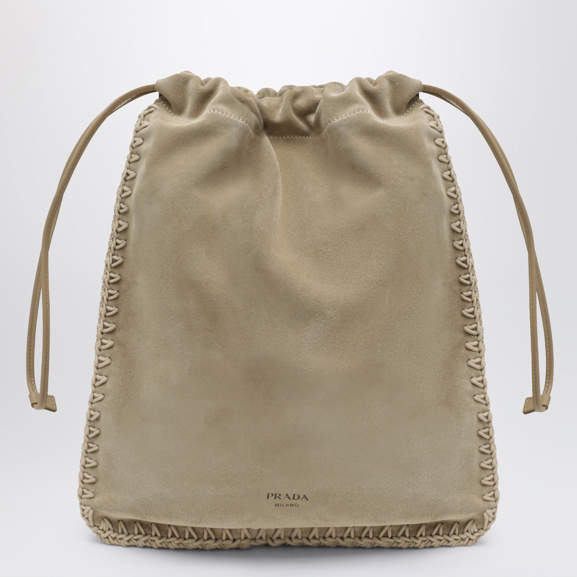 Prada Prada Wish Pouch In Deserto Suede Women PRADA