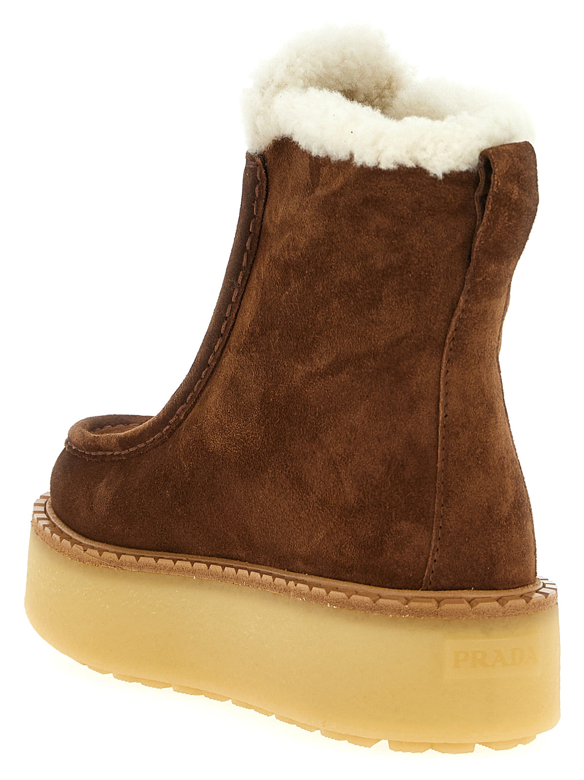 Prada Women Suede Ankle Boots PRADA
