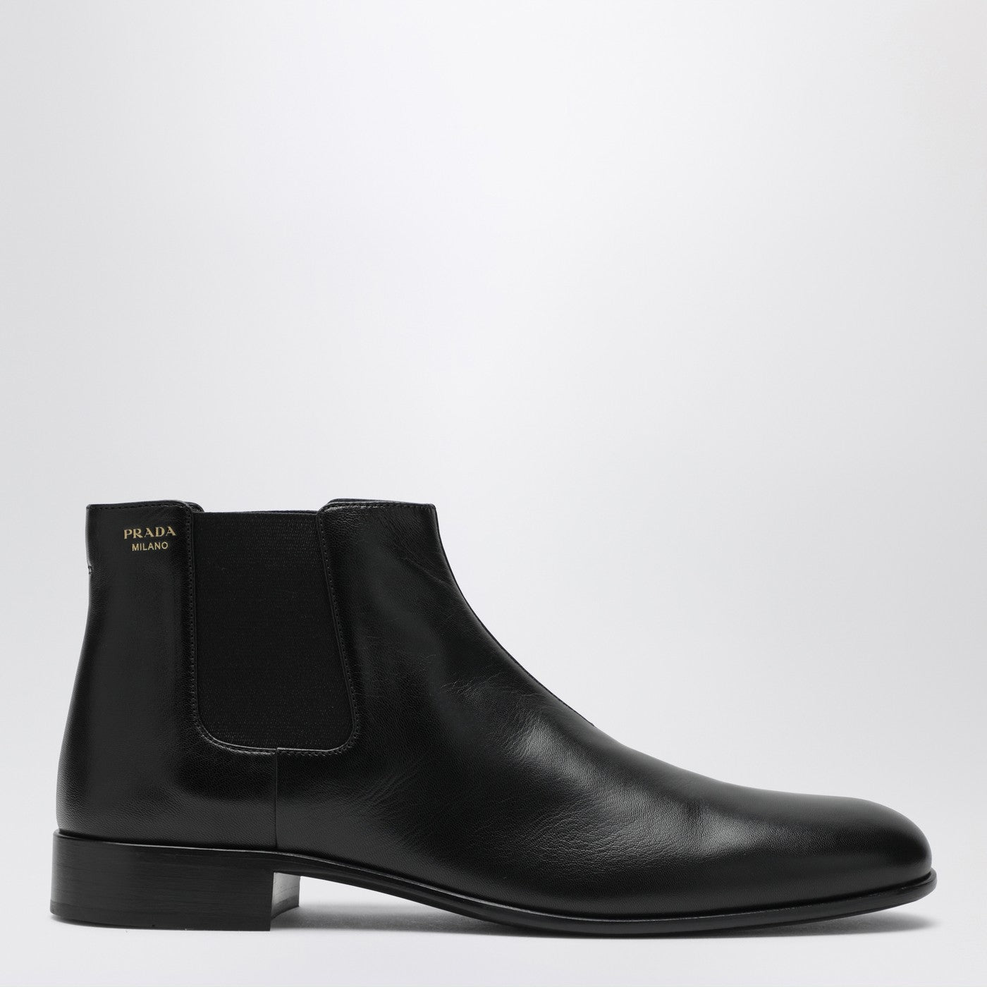 Prada Black Leather Ankle Boots Women PRADA