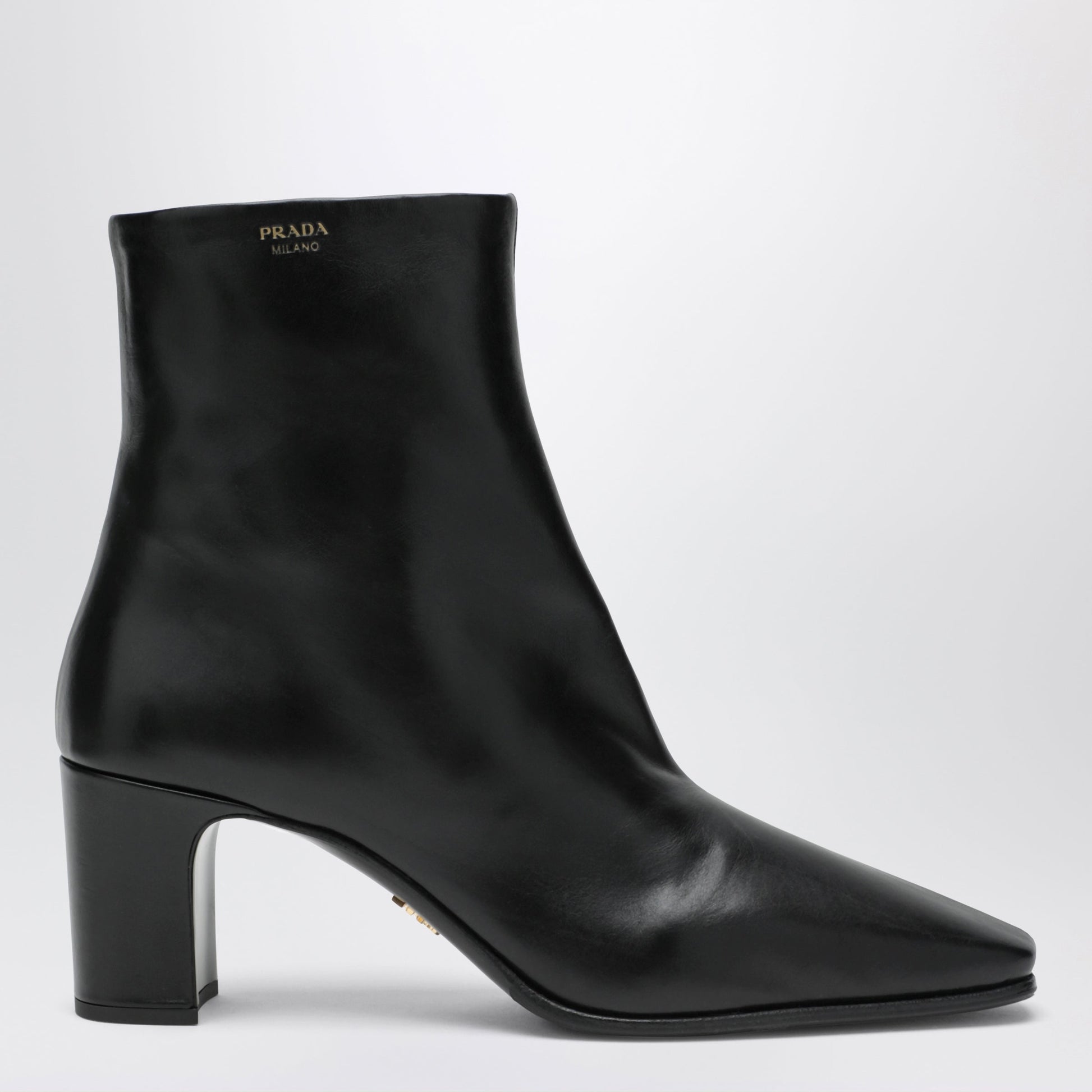 Prada Black Calfskin Ankle Boots Women PRADA