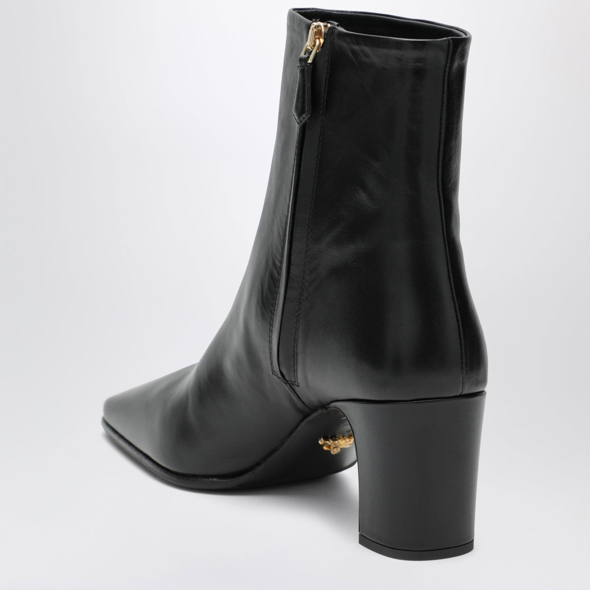Prada Black Calfskin Ankle Boots Women PRADA