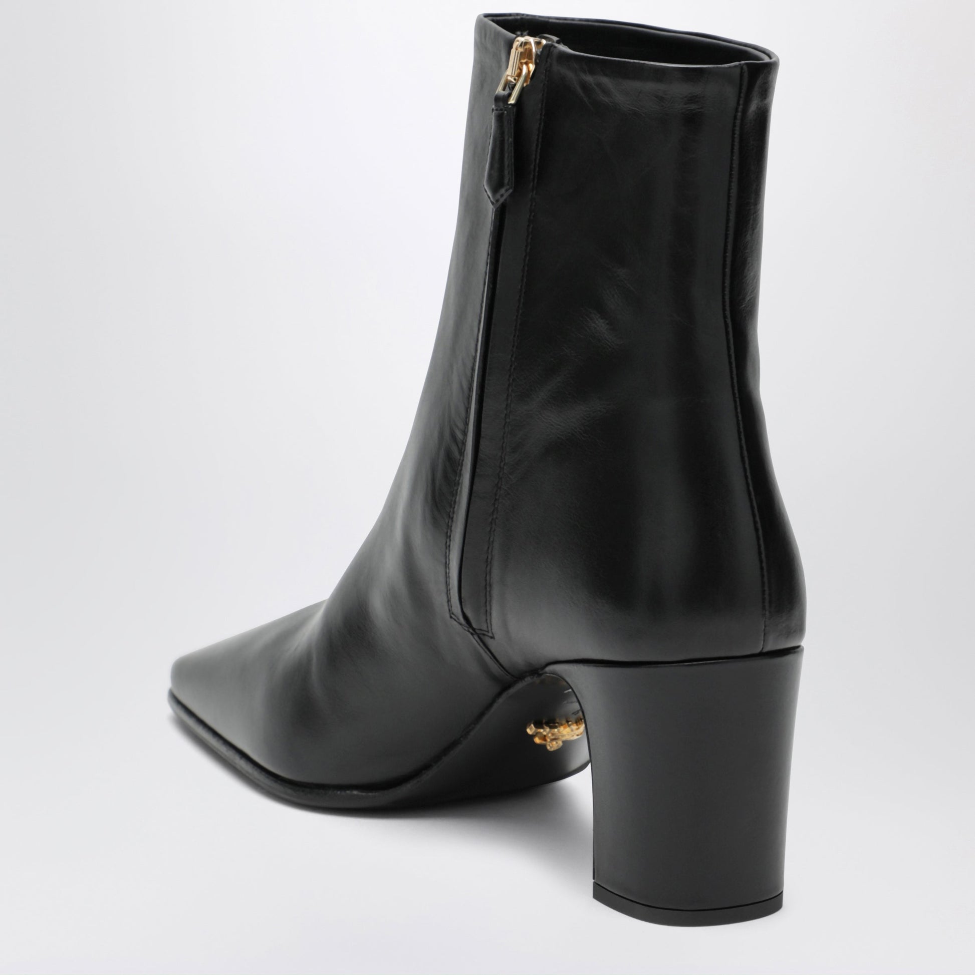 Prada Black Calfskin Ankle Boots Women PRADA