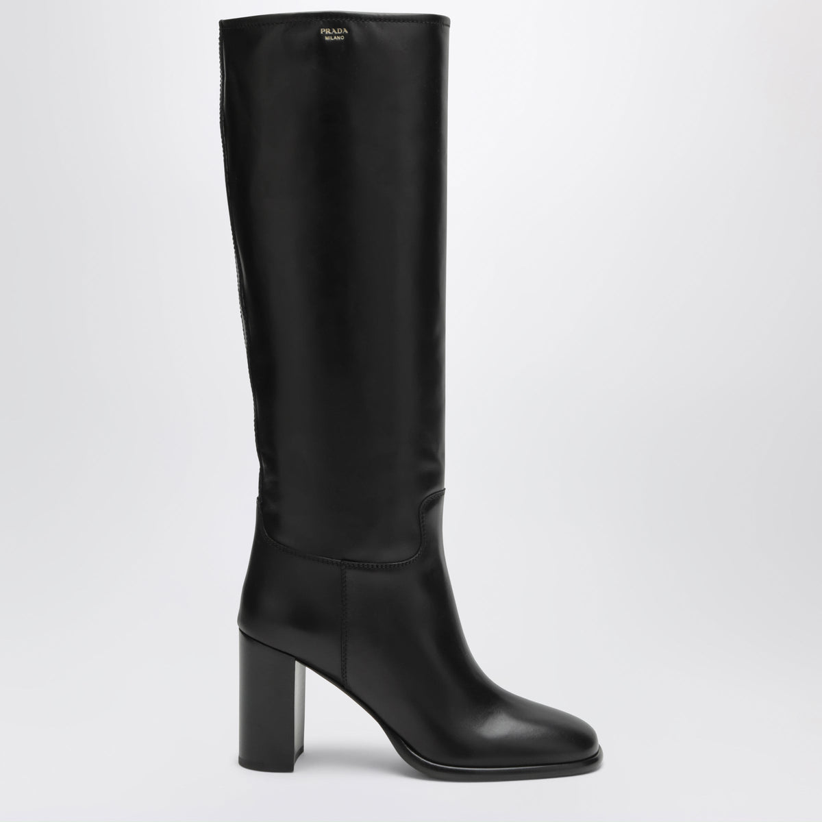 Prada Black Leather Boots Women PRADA