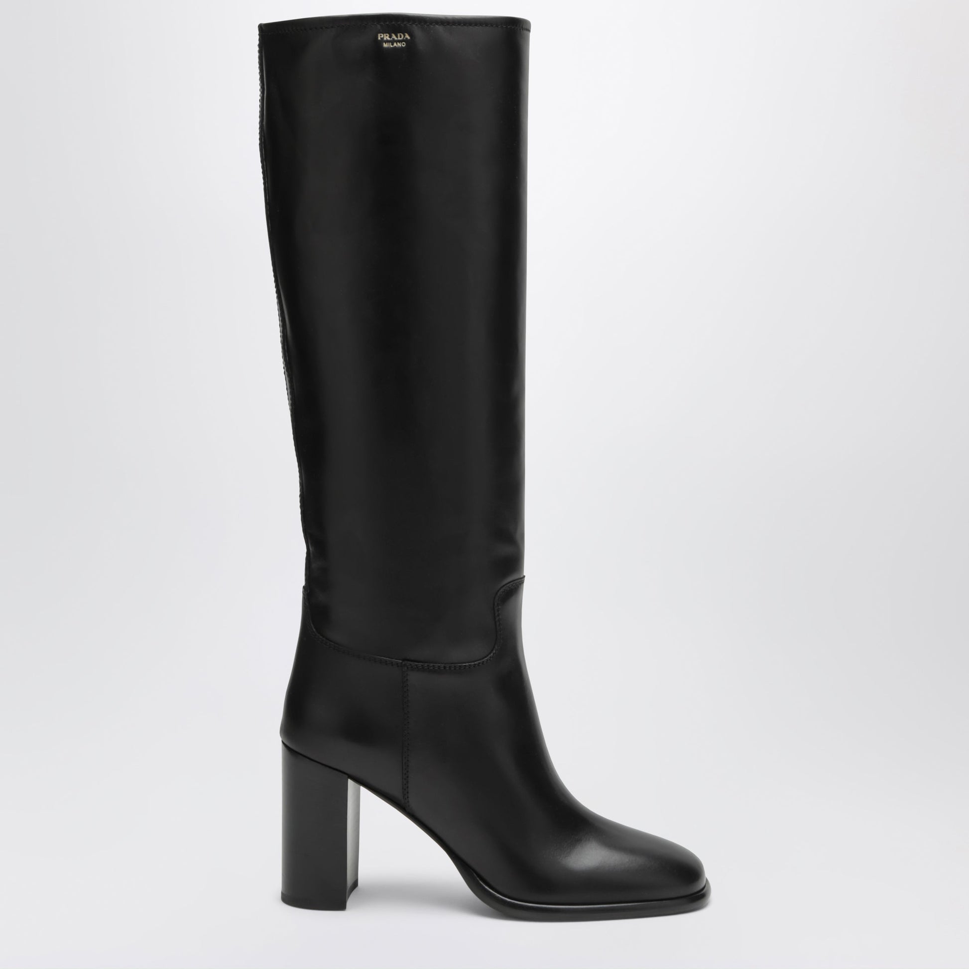 Prada Black Leather Boots Women PRADA